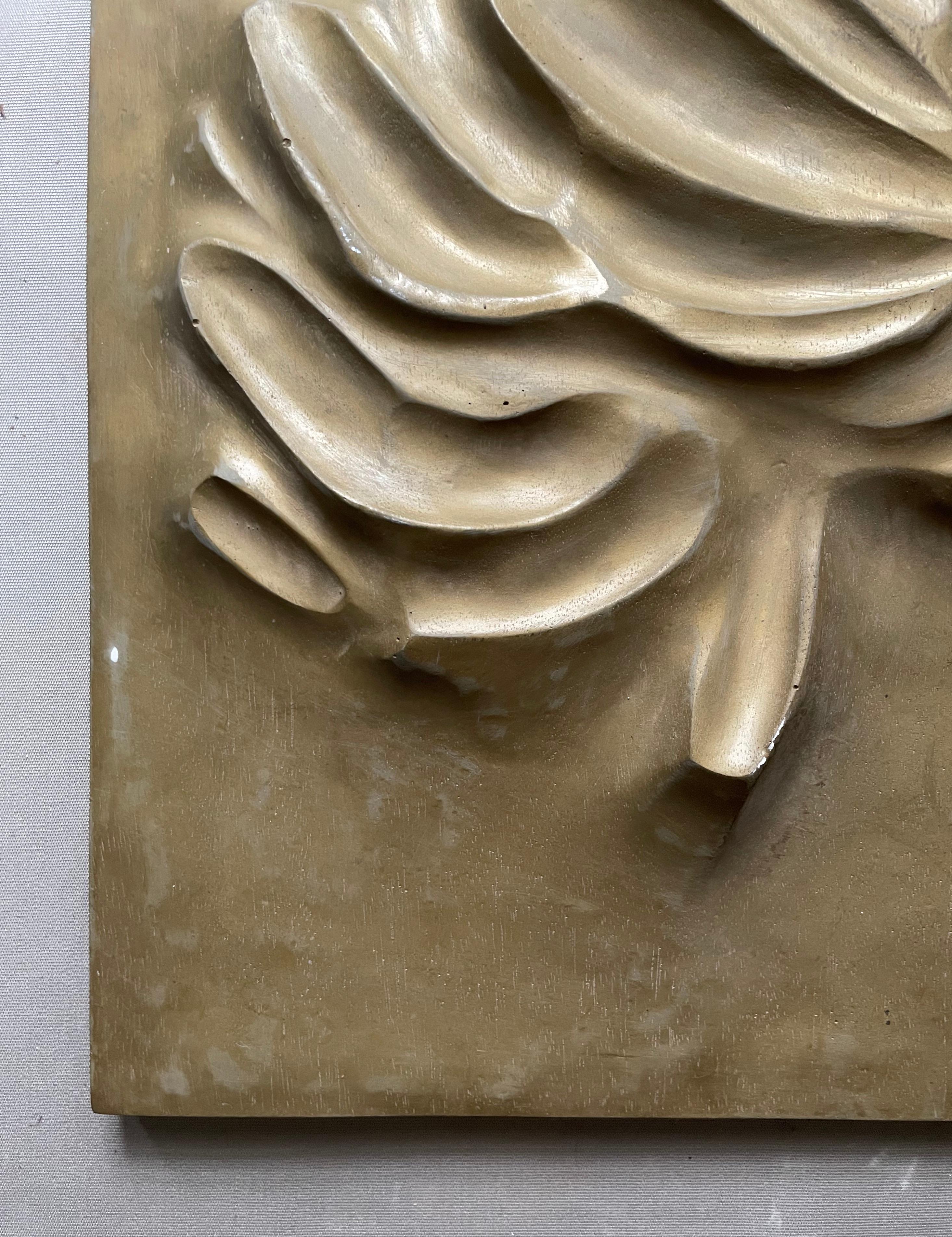 Fogliame, Scultura da parete, Fibra di vetro dipinta 3
