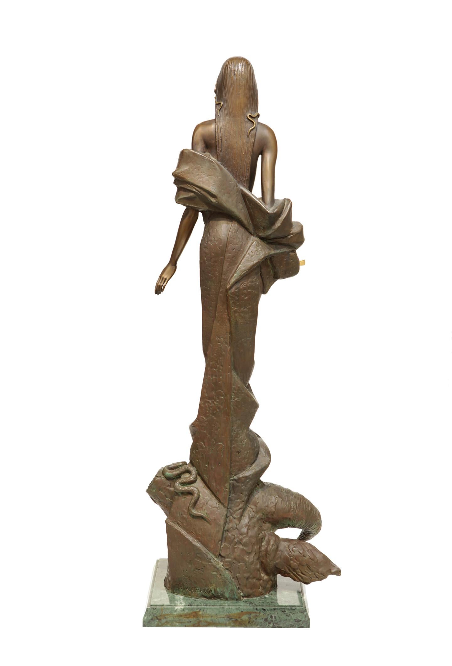 Forest Fairy, Bronze Sculpture by Volodymyr Mykytenko, 2001 For Sale 2
