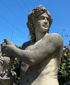 Four Season Extraordinary Set of  Italian Stone Caryatids Sculptures