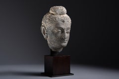 Gandharan Schist Head of Buddha