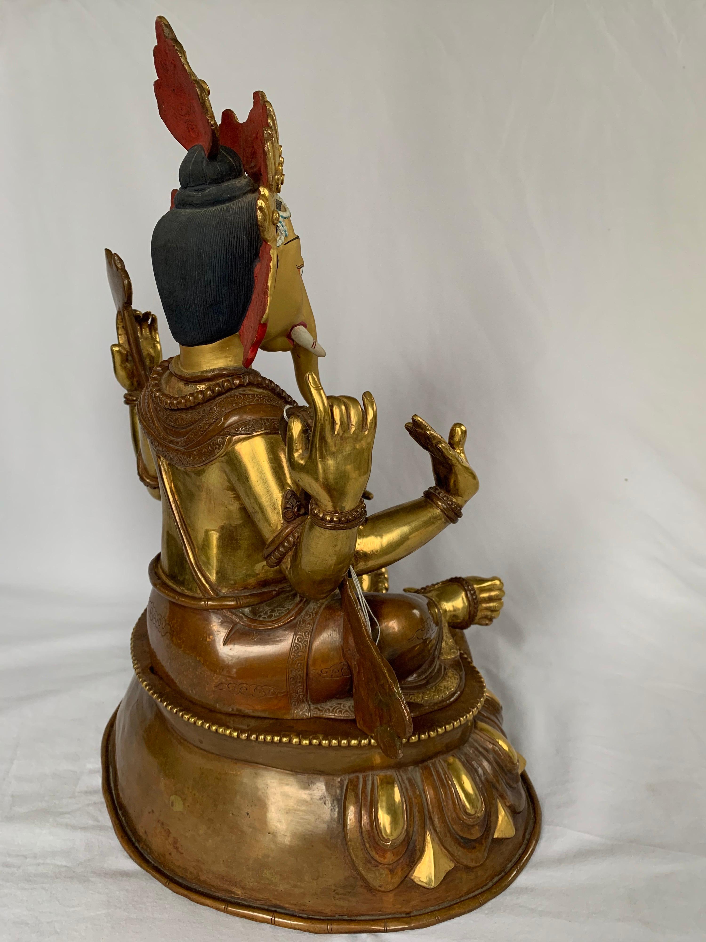 gold ganesha statue