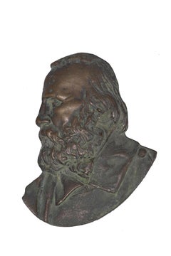 Garibaldi's Profile - Original Bronze Sculpture 19th Century