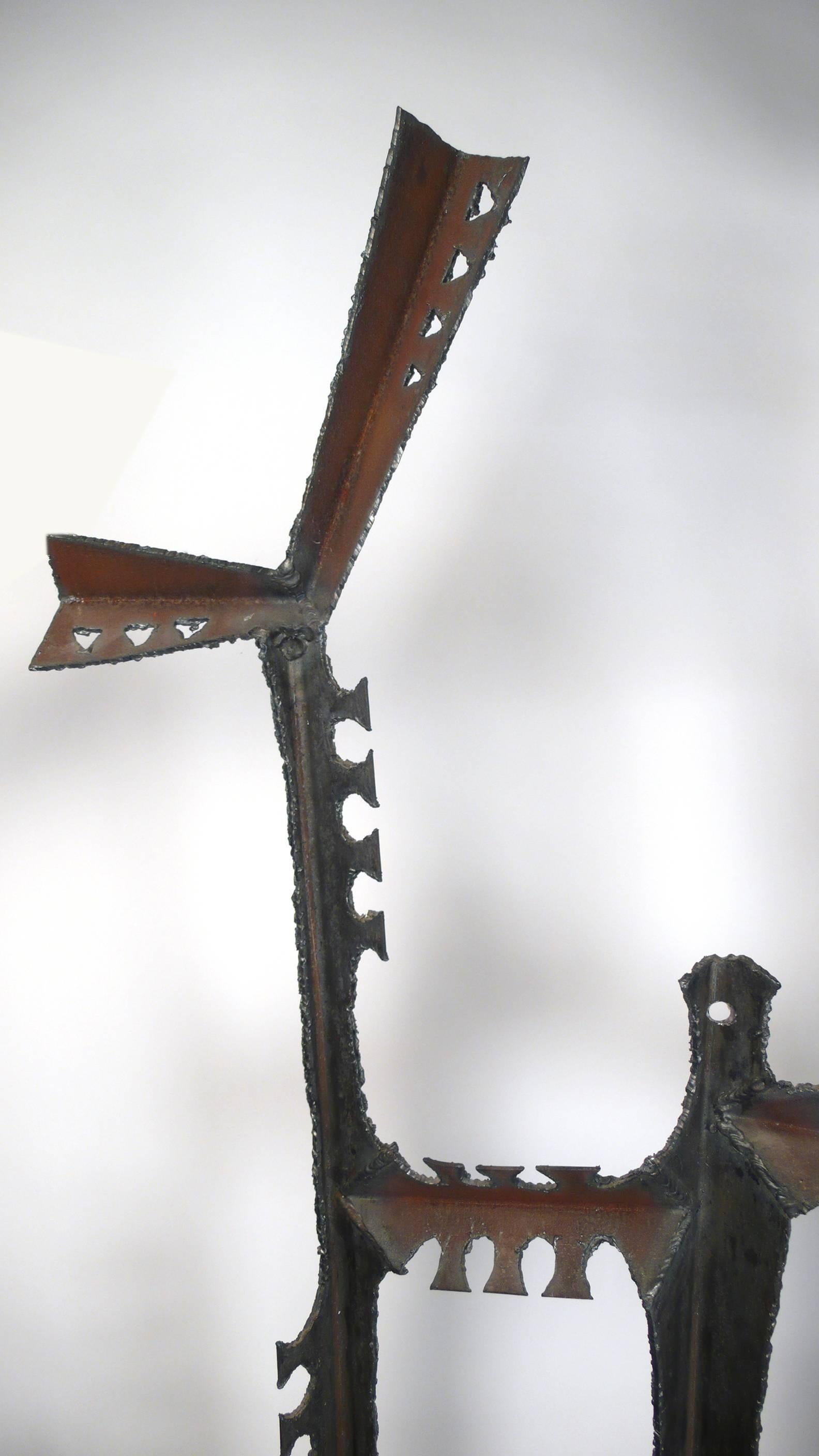 Gene Montez Flores Brutalist Wall Mount Sculpture For Sale 4