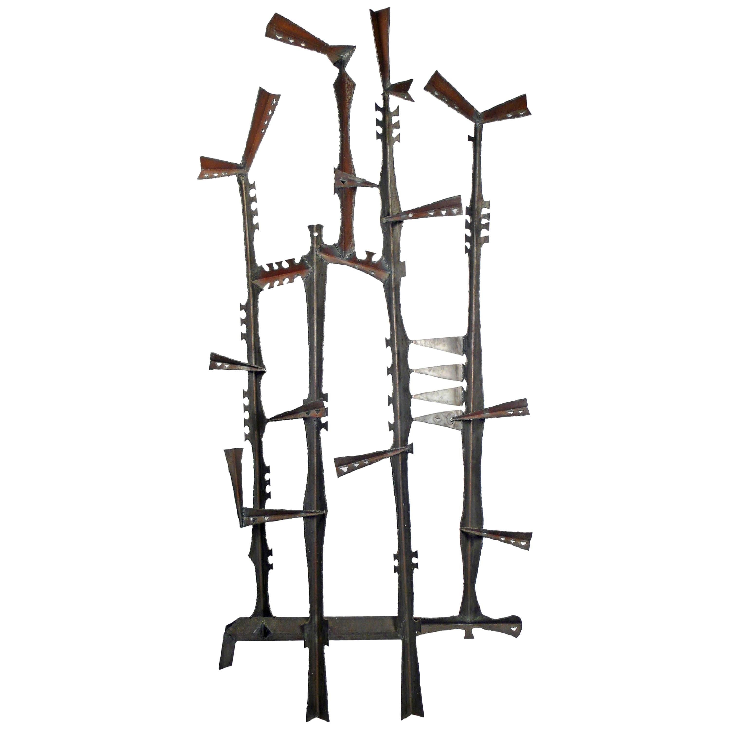 Gene Montez Flores - Sculpture murale brutaliste