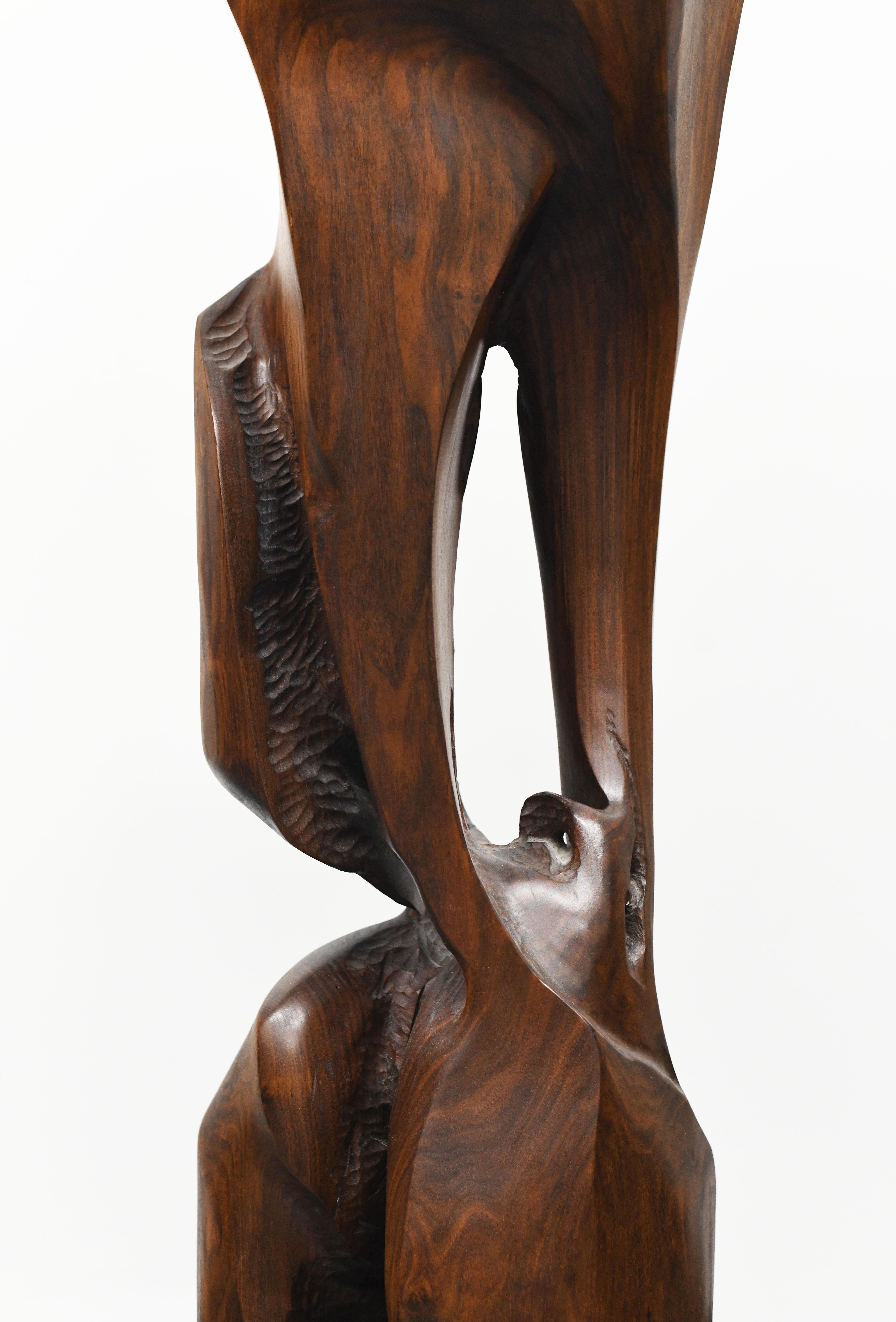 Large Abstract Wood Sculpture, 1986 1