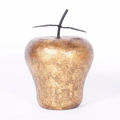 Pomme en porcelaine Gilt 