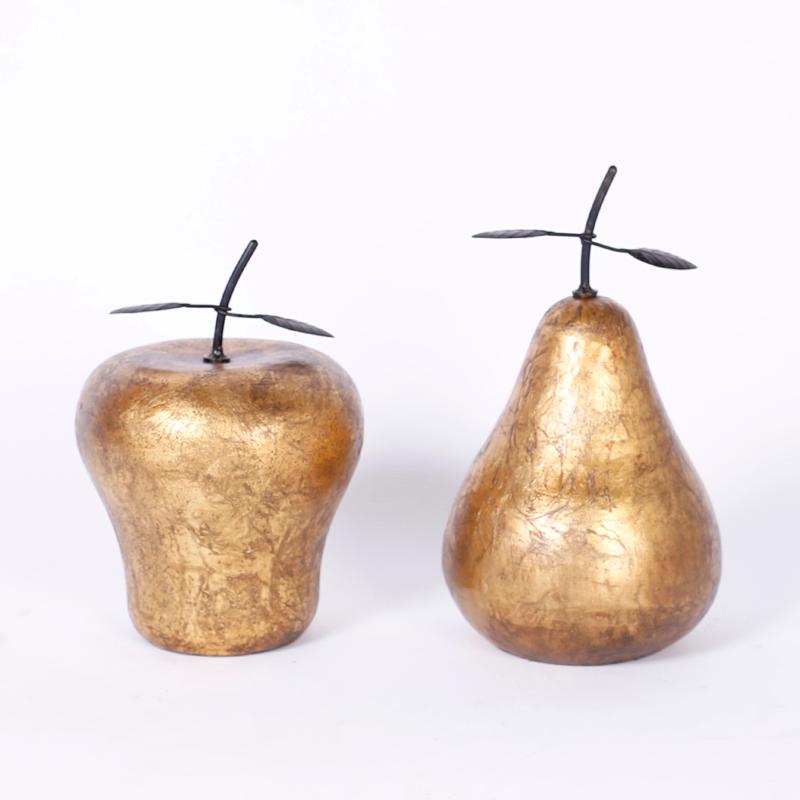 Gilt Porcelain Pear For Sale 2
