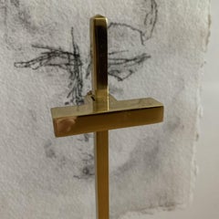 Gold Brass Adjustable Art Easel