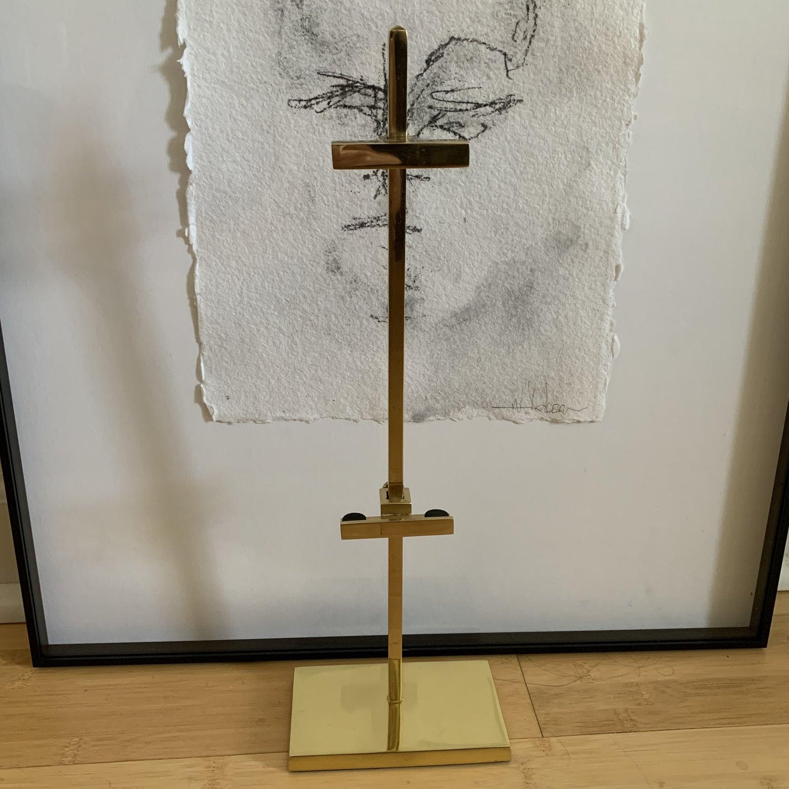 gold art easel