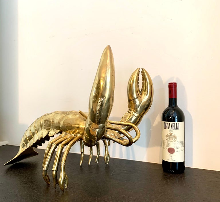 liberace Lobster lobster, pop at golden bronze Unknown lobster, | 19th - sculpture Golden - gold style crystal century 1stDibs animal lobset art