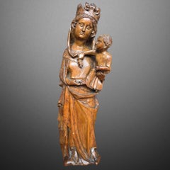 Gothic Virgin and Child - Eastern France. Mid-14th century.