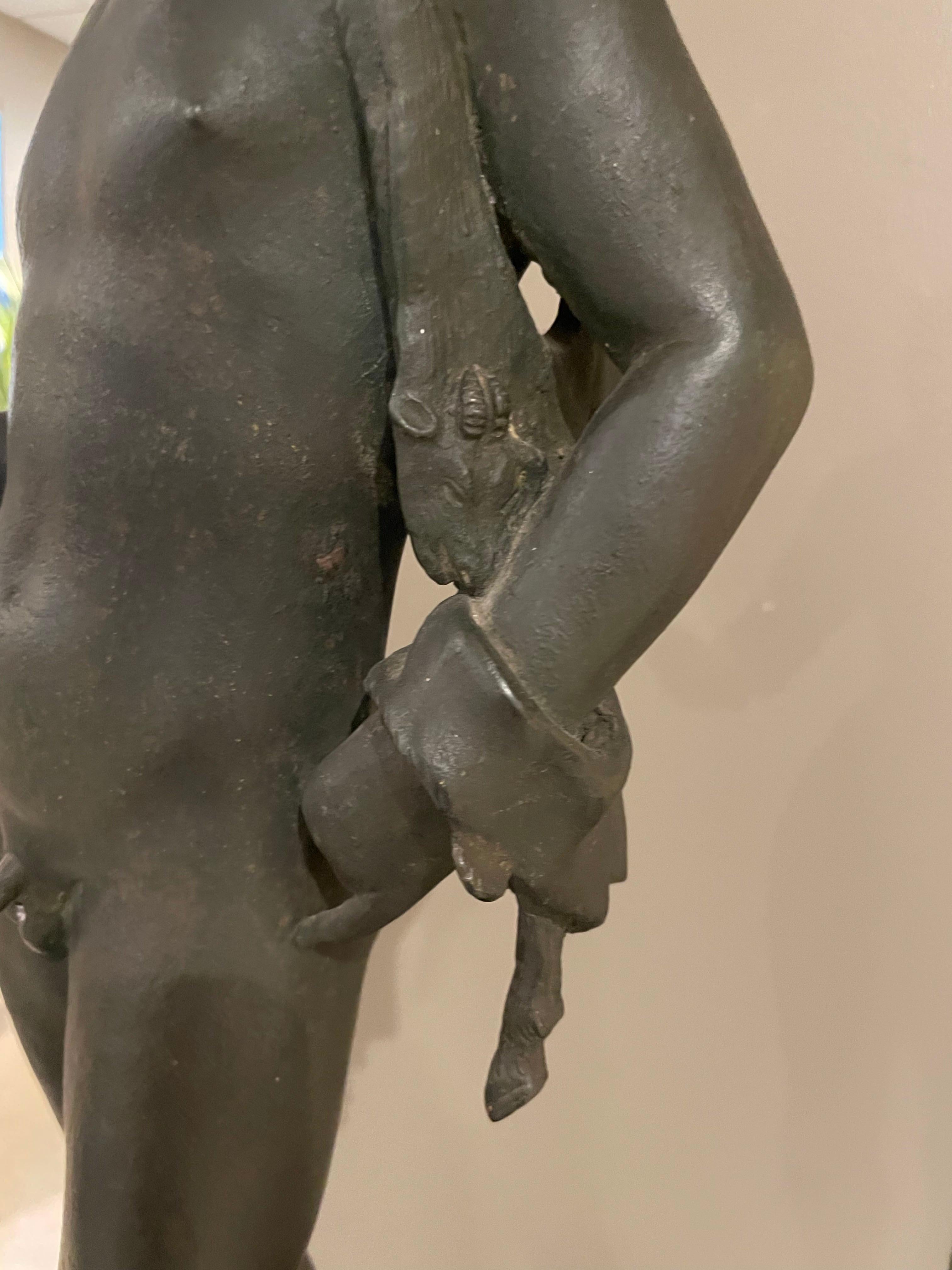 Grand Tour Bronzeskulptur des Dionysos, Italienische Schule des 19. Jahrhunderts im Angebot 12