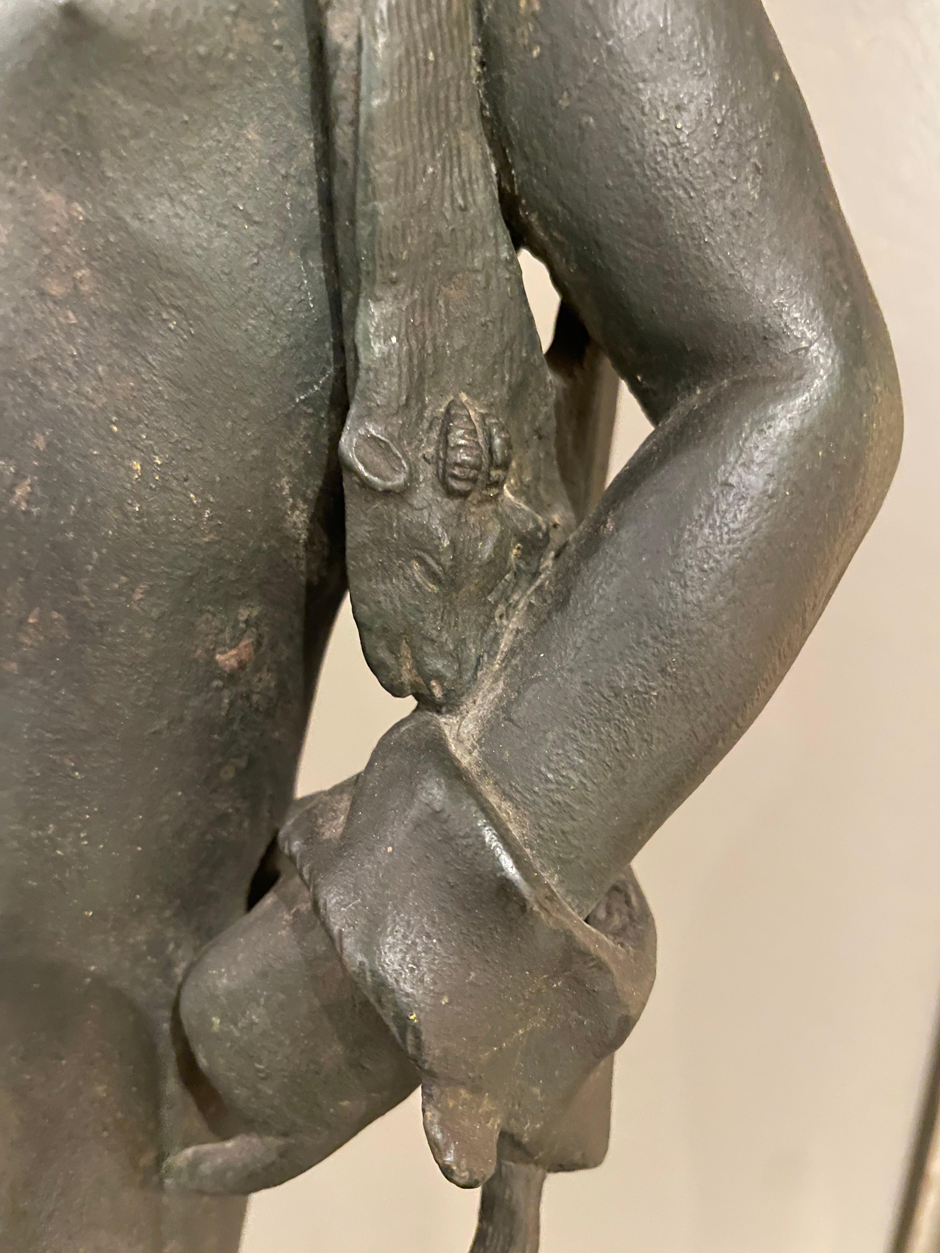 Grand Tour Bronzeskulptur des Dionysos, Italienische Schule des 19. Jahrhunderts im Angebot 13