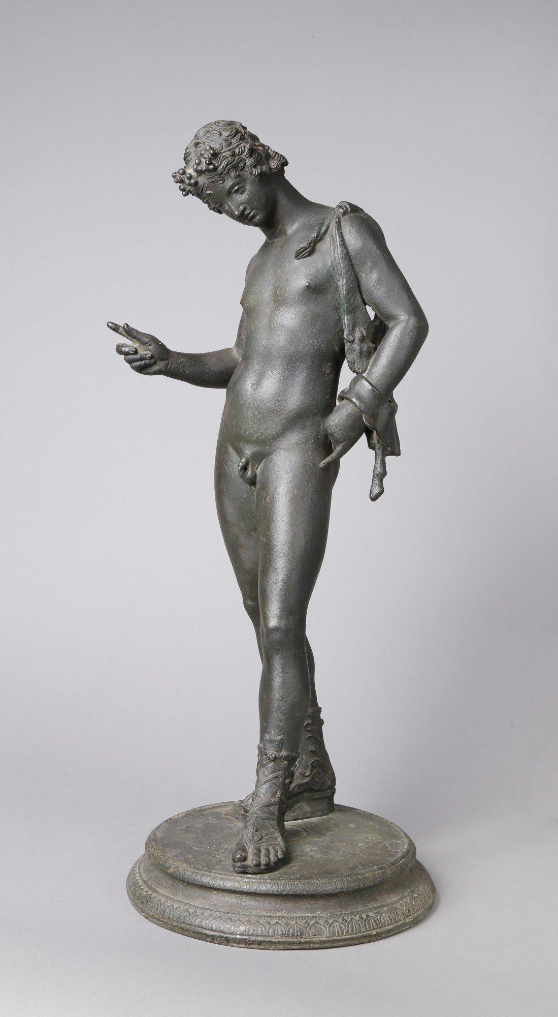 Grand Tour Bronze Sculpture of Dionysus, 19th Century Italian School For Sale 1