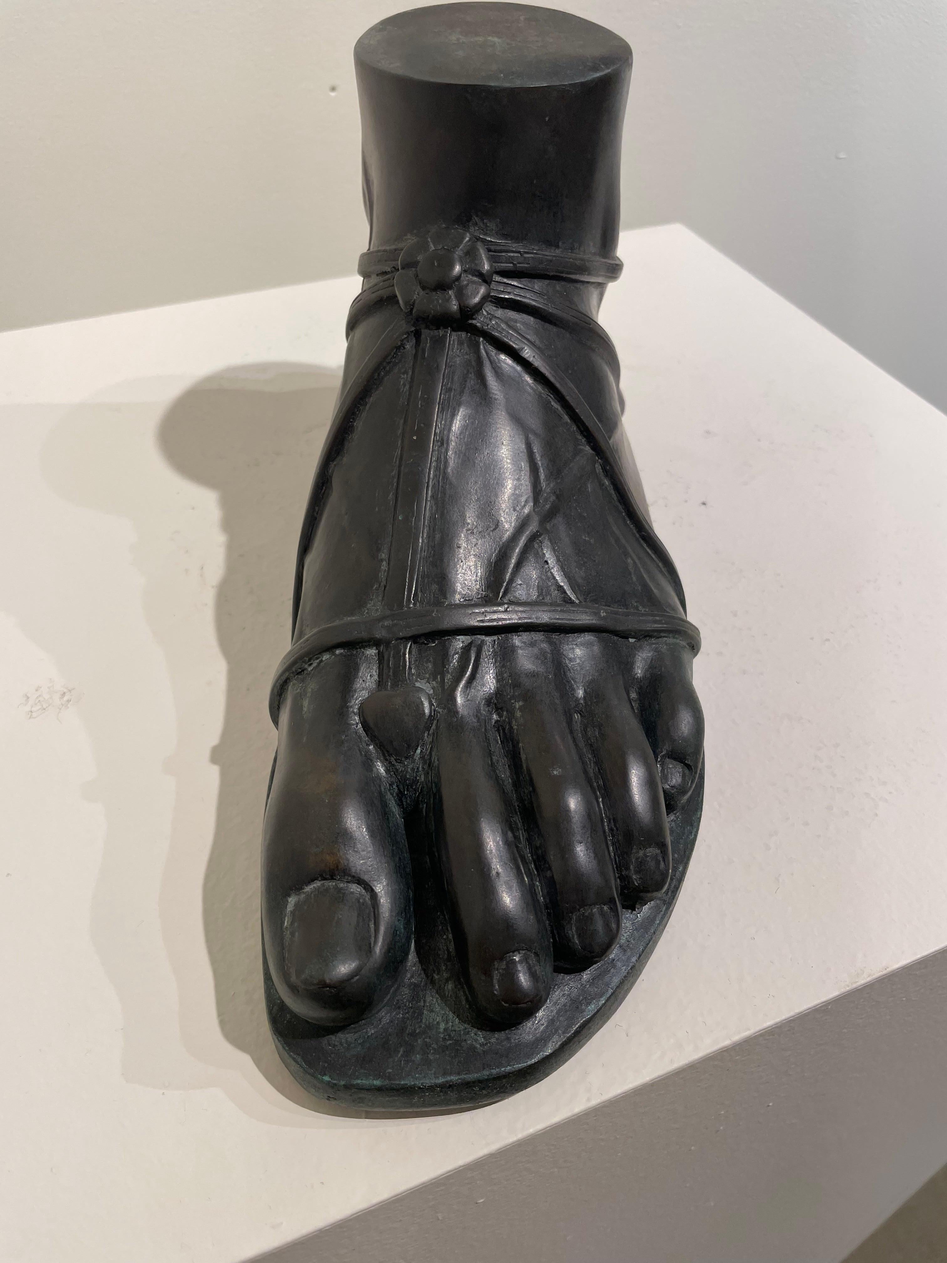 Grand Tour Sandaled Foot of an Antiquity, 19th Century Italian For Sale 8