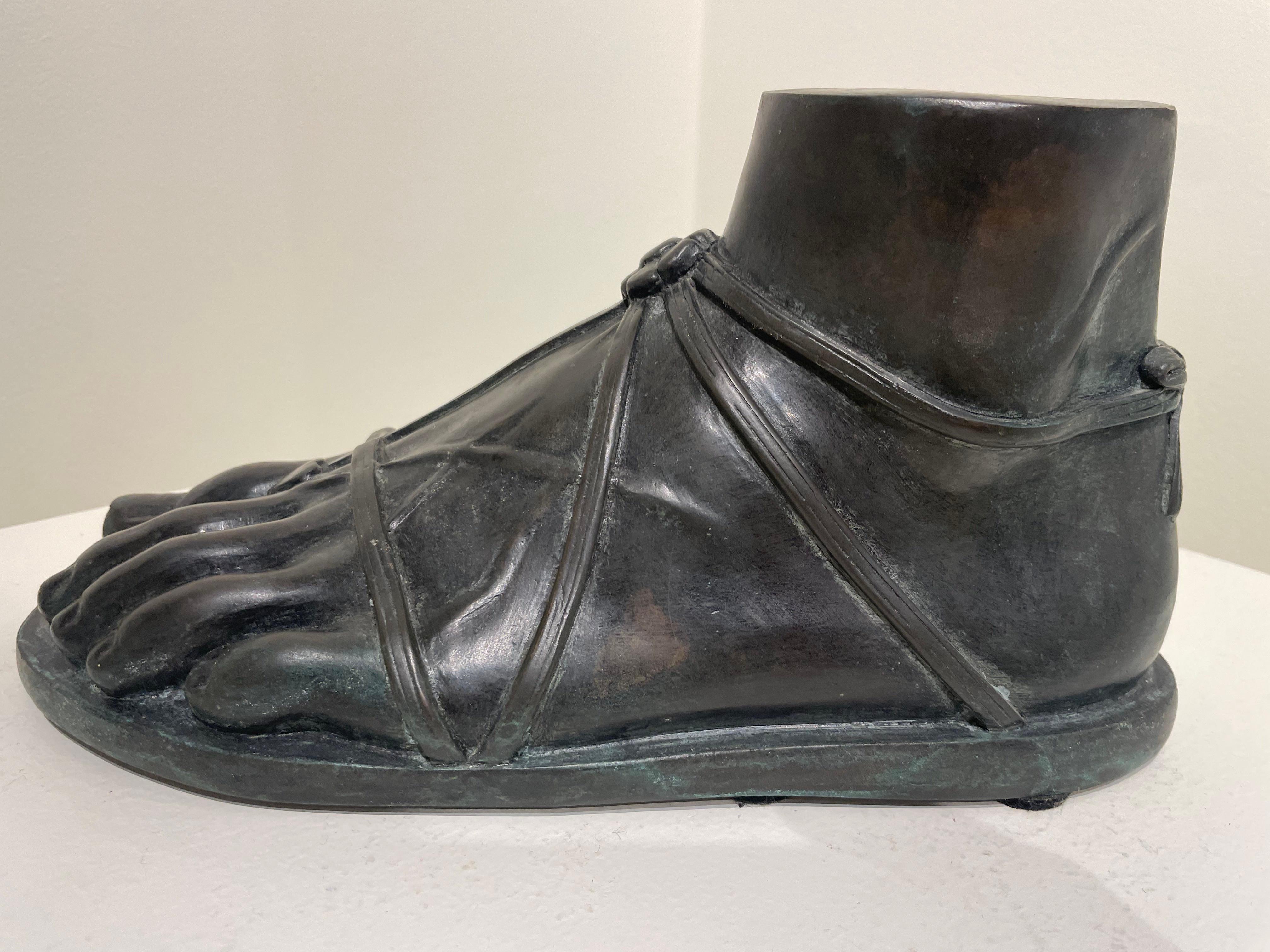 Grand Tour Sandaled Foot of an Antiquity, 19th Century Italian For Sale 9