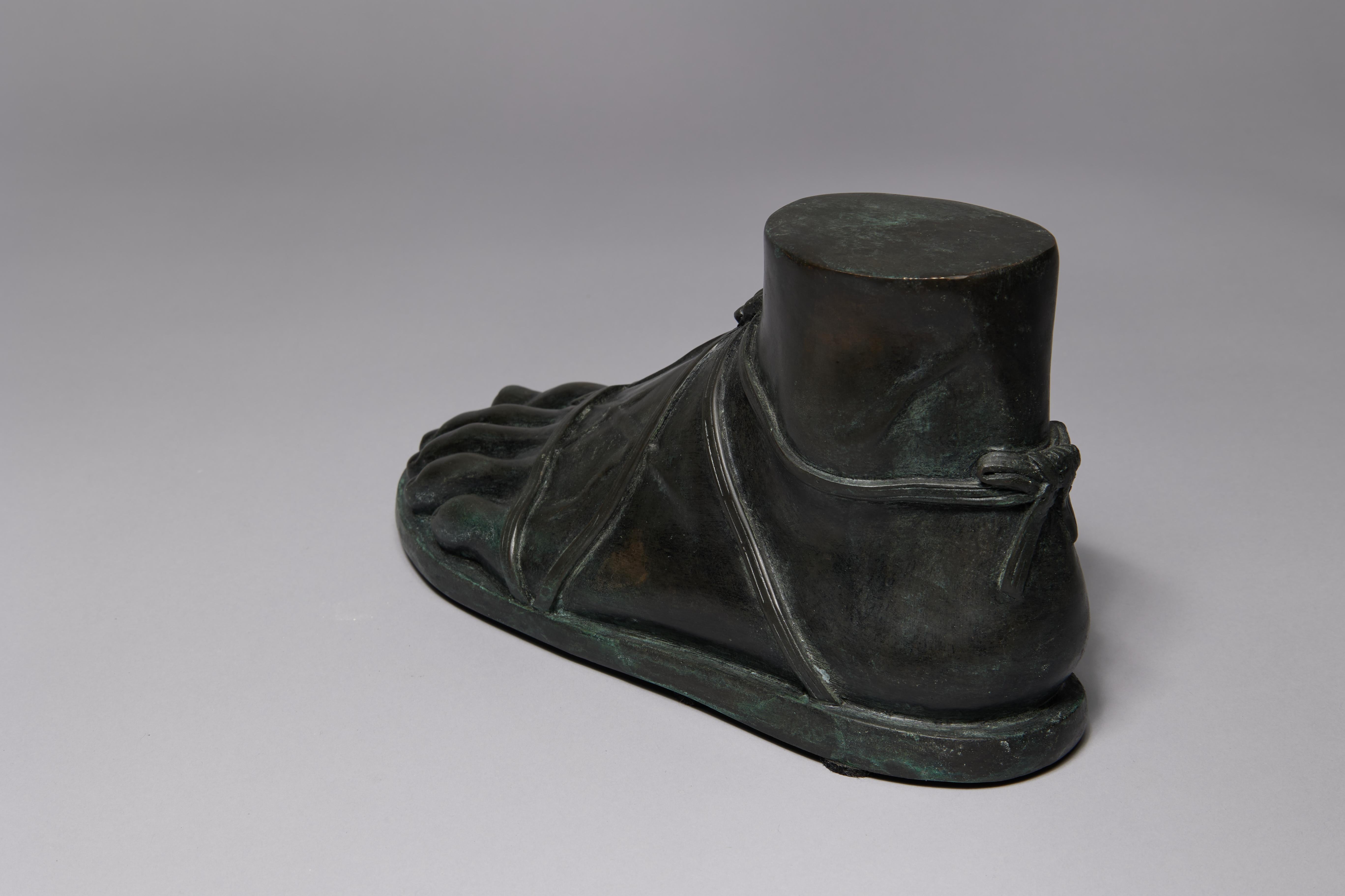 Grand Tour Sandaled Foot of an Antiquity, 19th Century Italian For Sale 1
