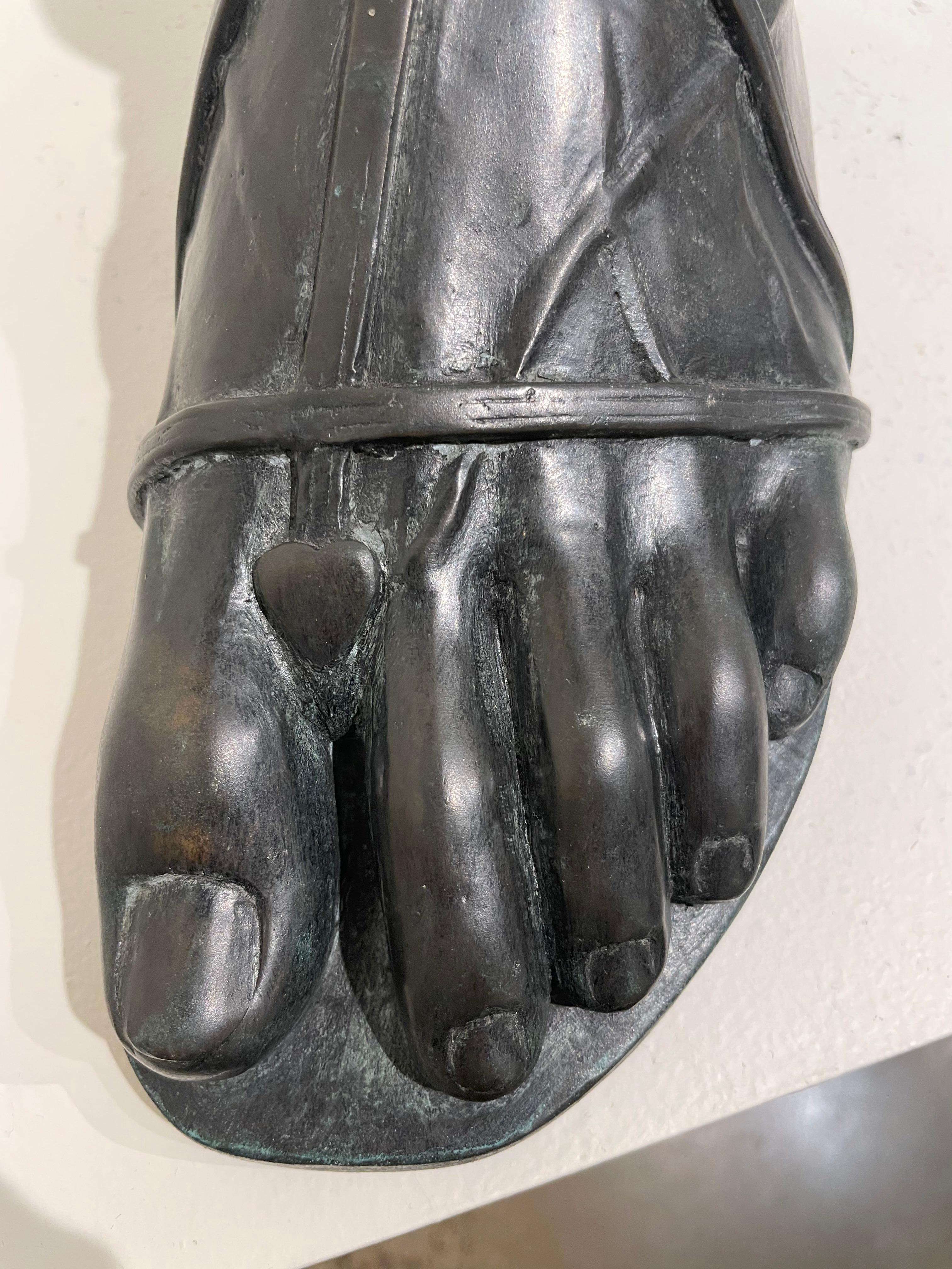 Grand Tour Sandaled Foot of an Antiquity, 19th Century Italian For Sale 4
