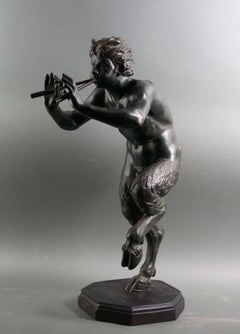 Large Bronze Sculpture Faun or Satyr Rome Grand Tour mid-nineteenth century
