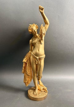 Large French Bronze Gilt Ormolu Type Carpeaux Sculpture Unsigned