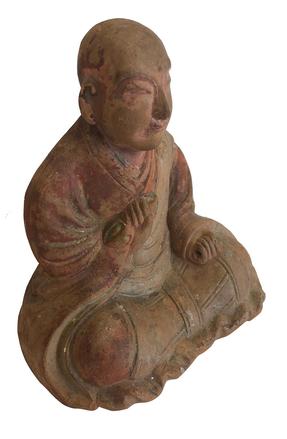 Great Japanese Monk Kukai - Japanese Buddhist Monk - Pottery - Sculpture by Unknown