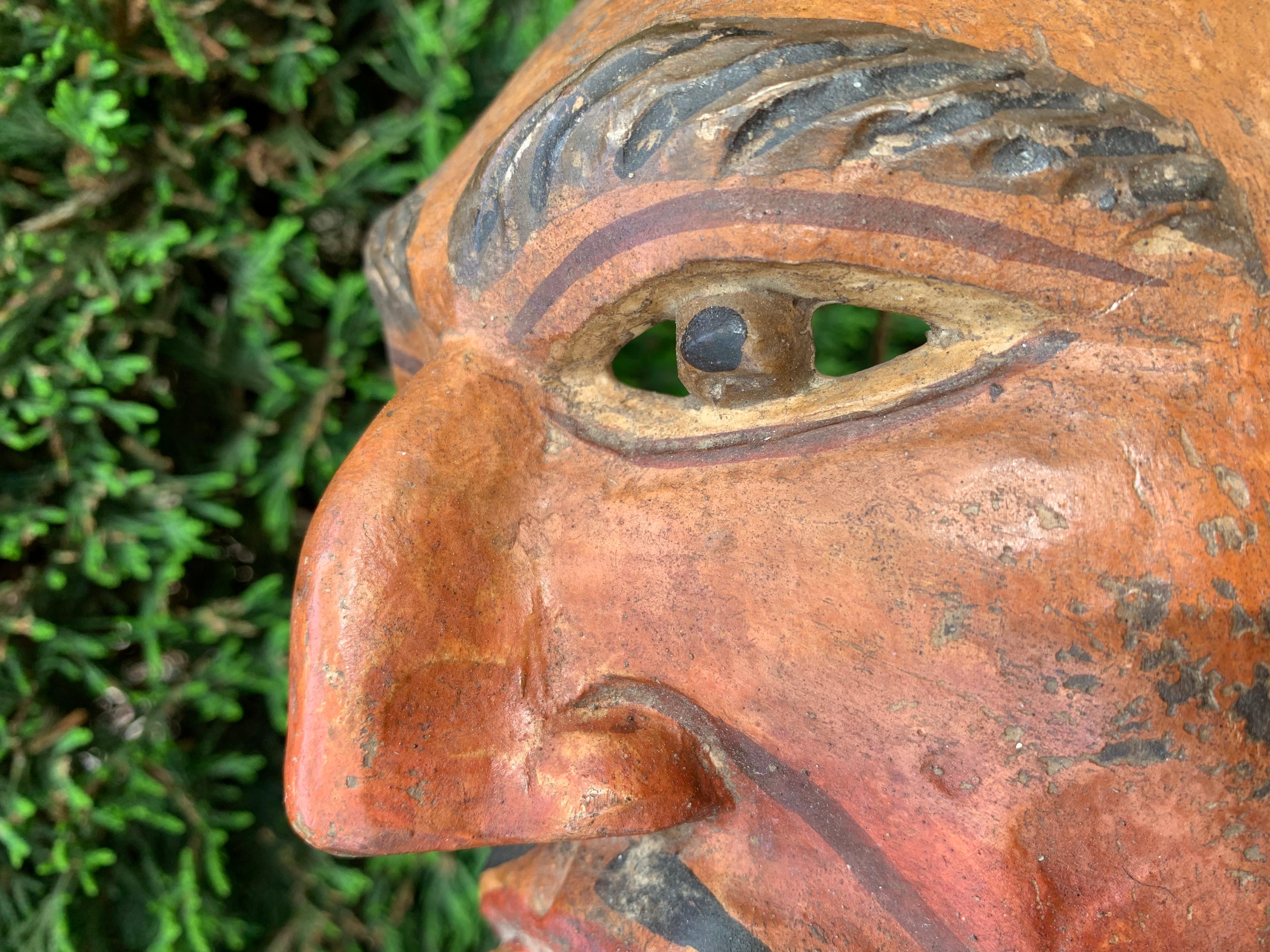 Guatemala. Maschera di Baila de la Conquista. Début du XXème siècle en vente 11