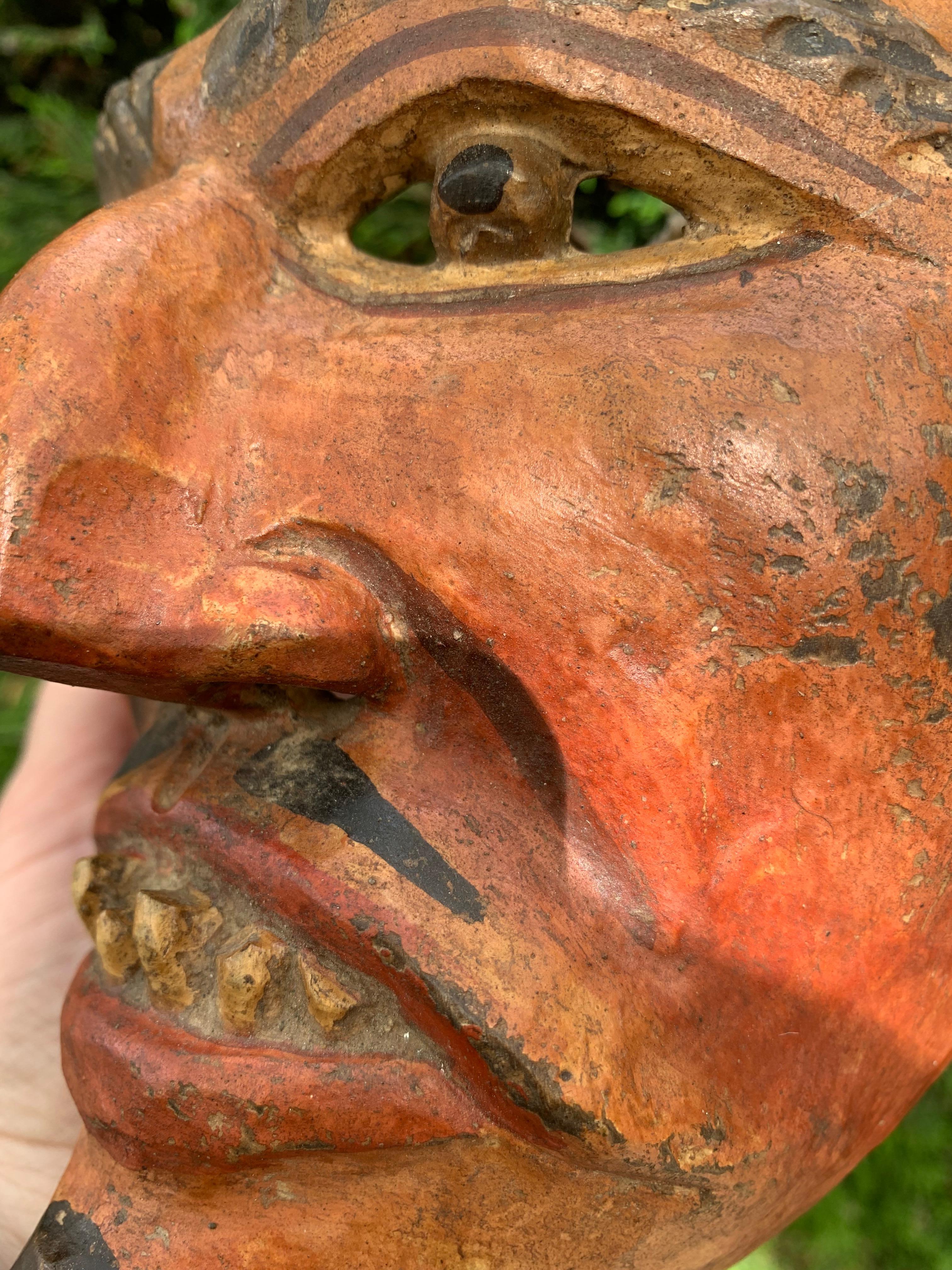 Guatemala. Maschera di Baila de la Conquista. Inizio XX secolo For Sale 1