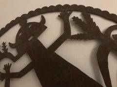 haitian oil drum cutout wallhanging