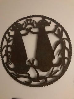 haitian oil drum cutout wallhanging