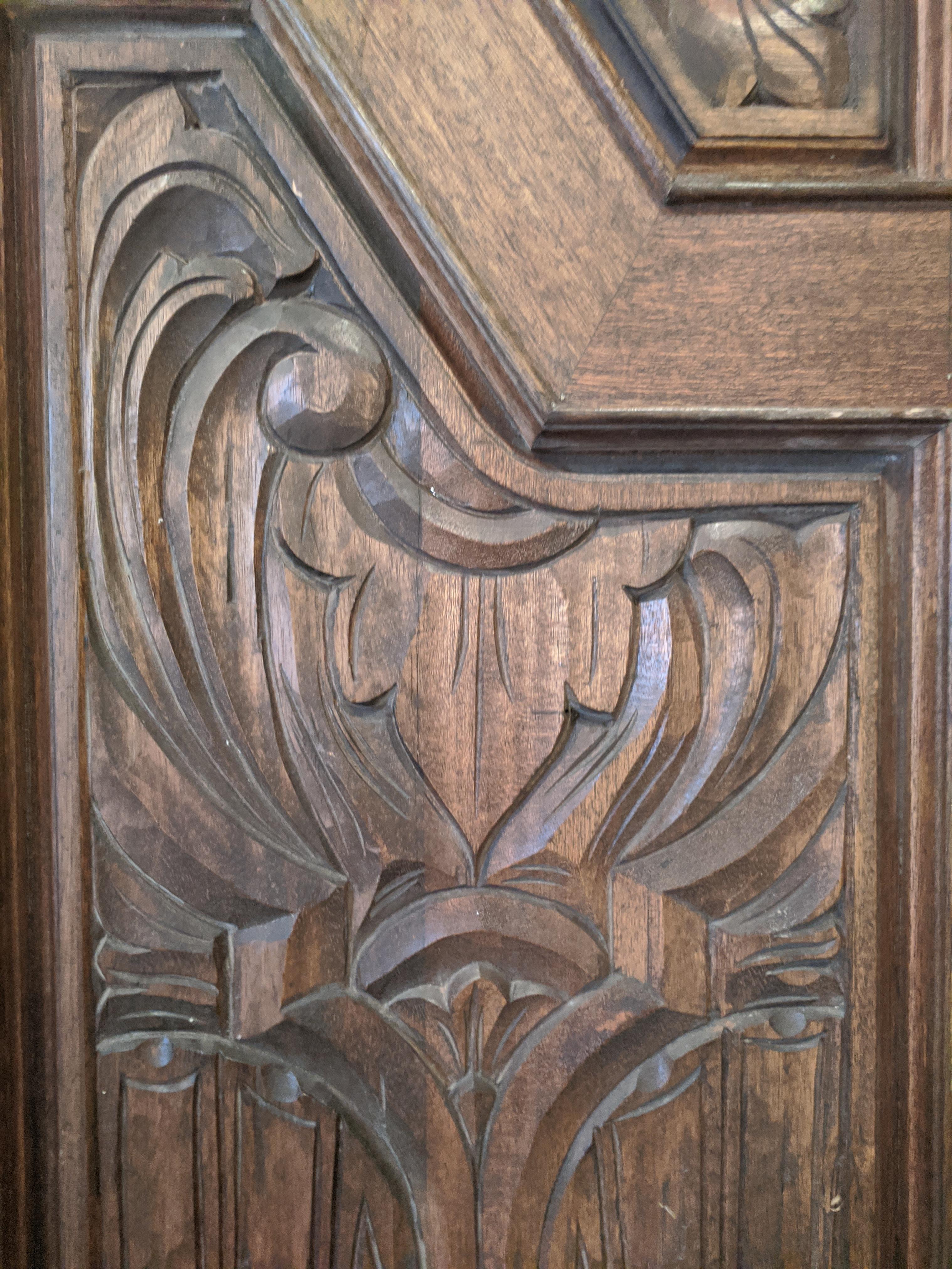 Hand Sculpted Wooden Doors 1