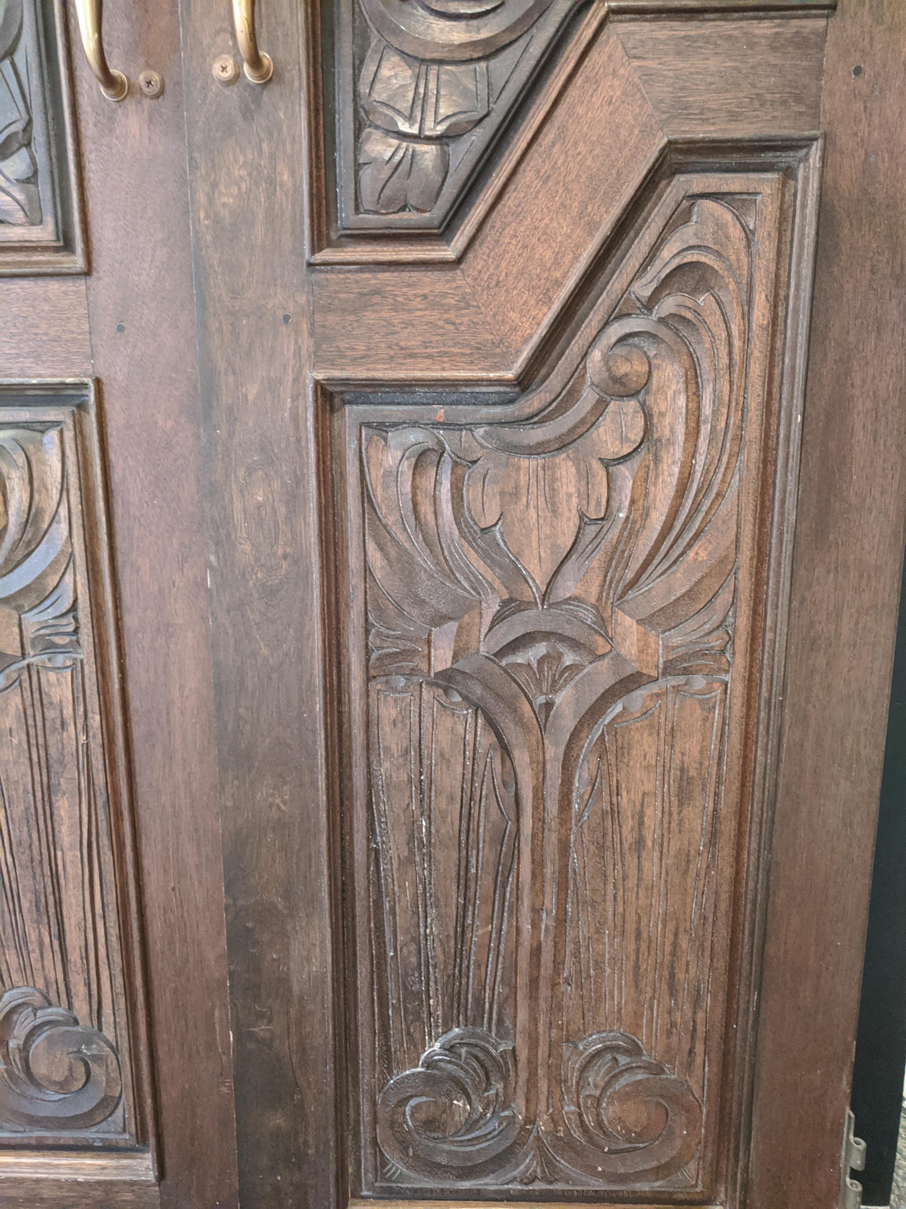 Hand Sculpted Wooden Doors 3