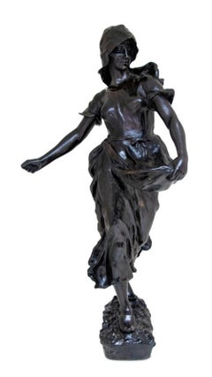 Hans Schork "The Sower" Patinated Bronze