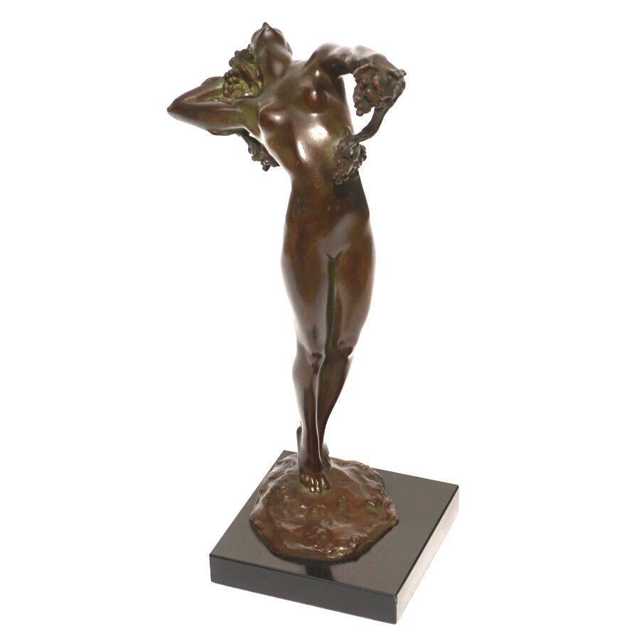 Harriet Frishmuth 1923 Bronze Of The Vine For Sale 2