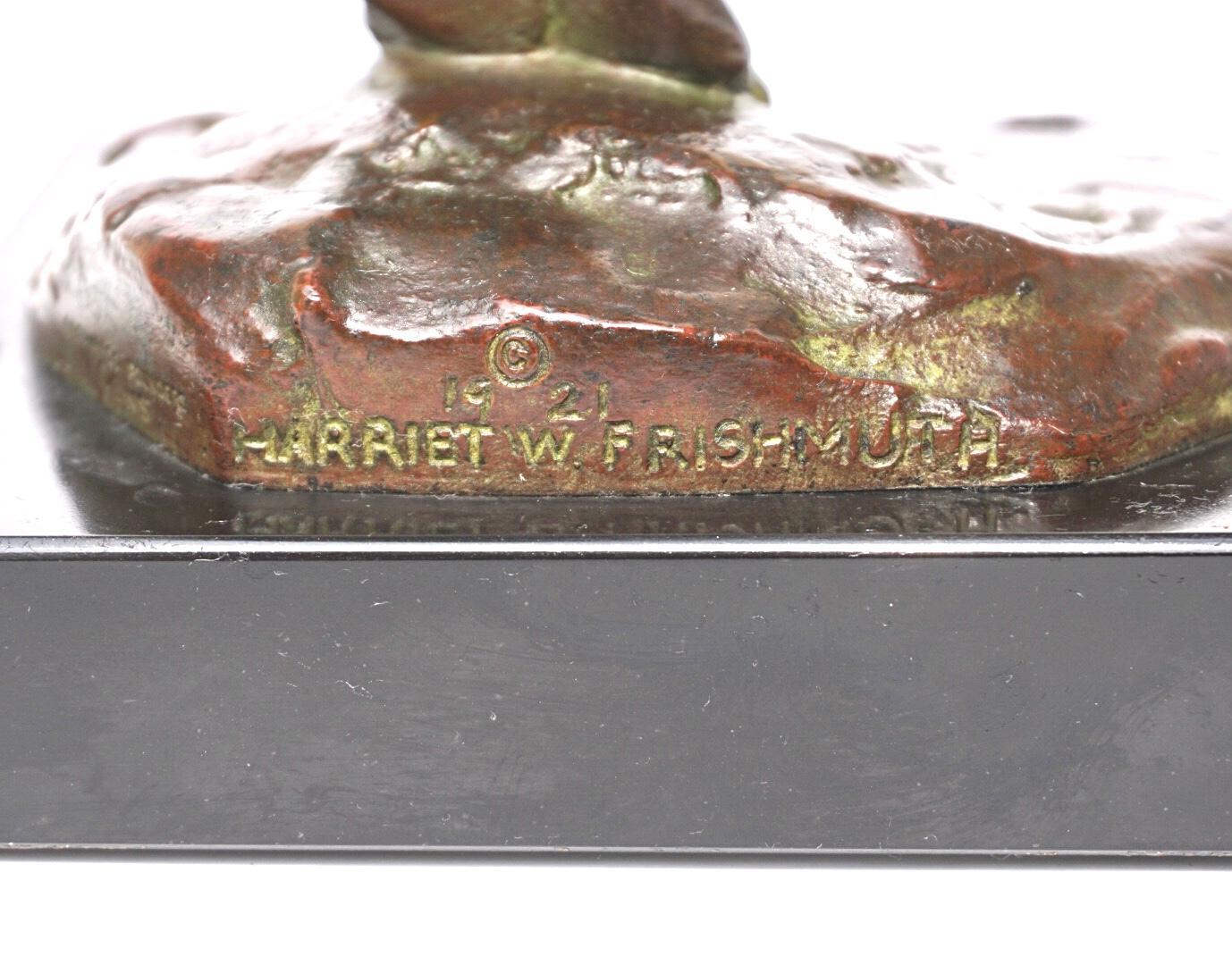 Harriet Frishmuth 1923 Bronce de la vid en venta 4