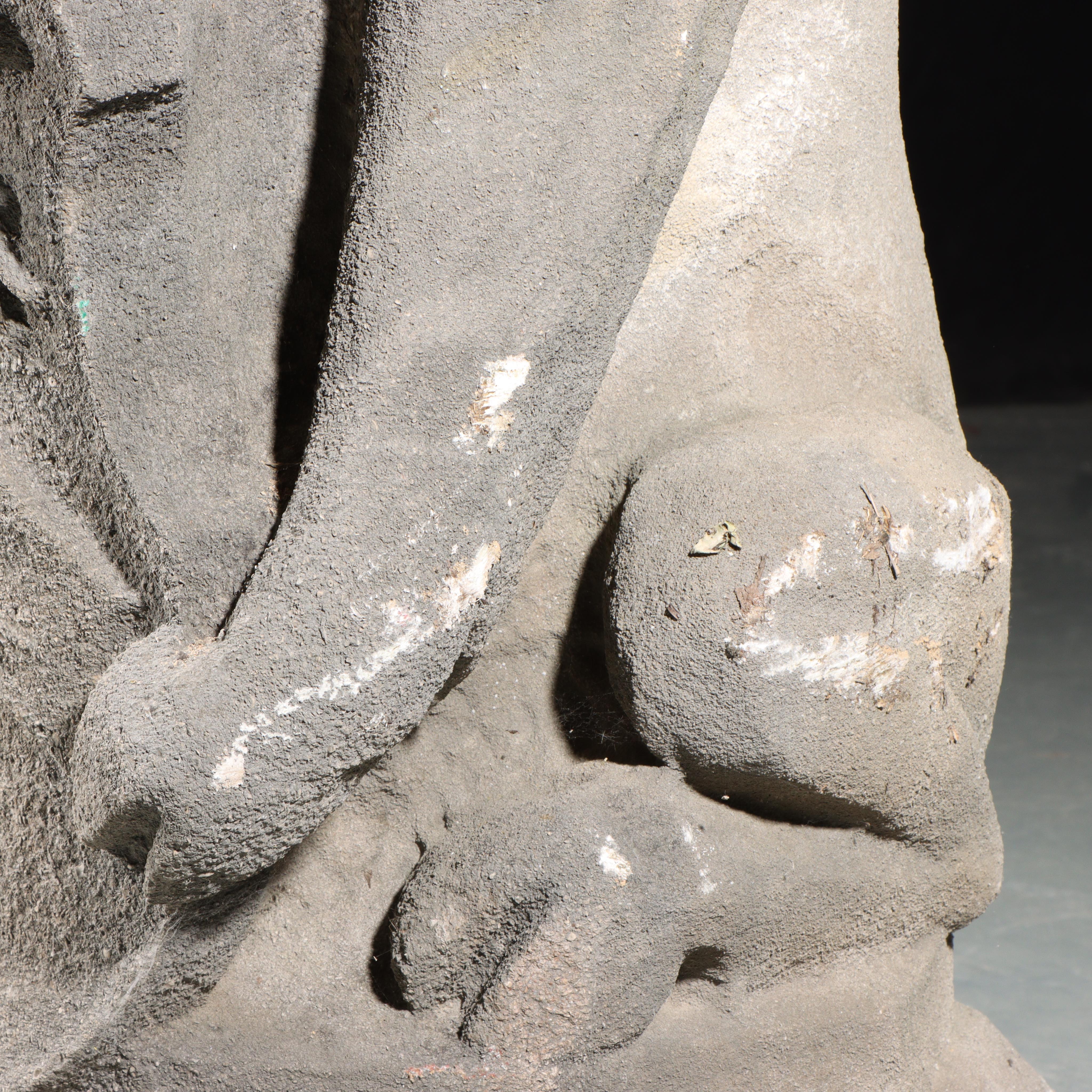 Heraldic boar Guardian; full body gargoyle/grotesque beast with shield For Sale 7