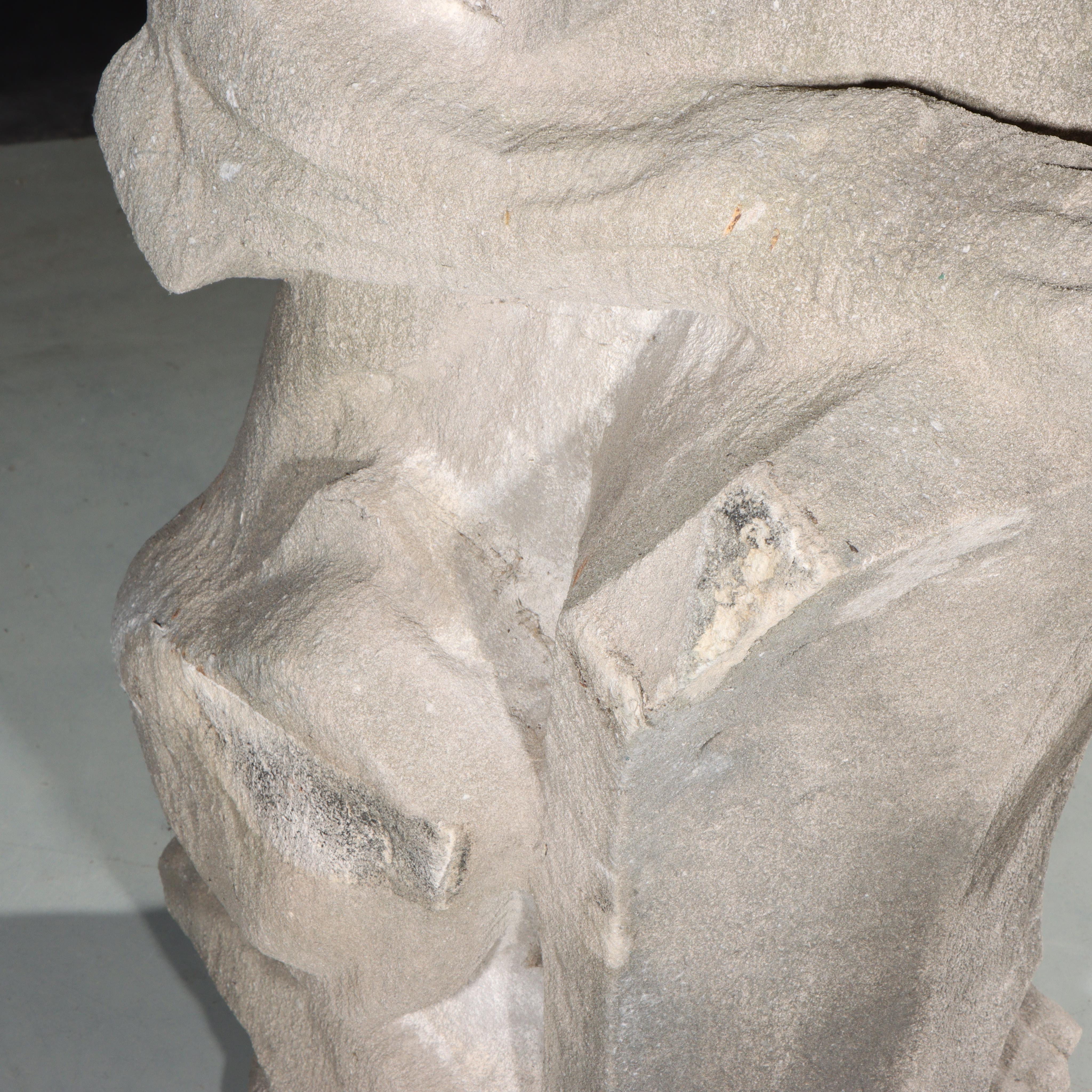 Heraldic dog Guardian; full body gargoyle/grotesque beast with shield For Sale 2