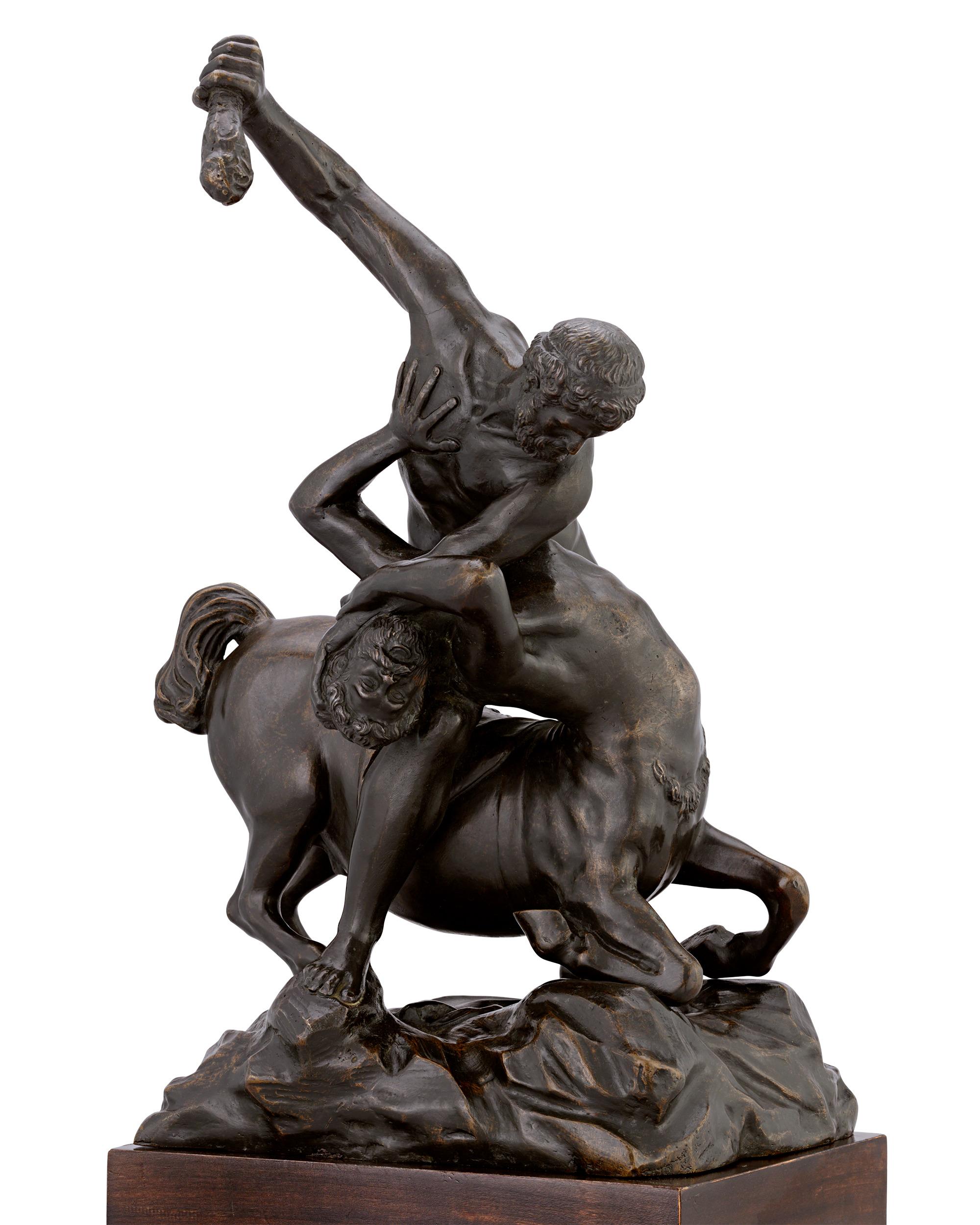 Ercole e il centauro Nesso Bronzo - Sculpture Manierismo di Unknown