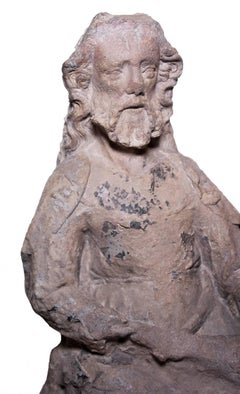 En haut-relief représentant un prophet assis, XIVe siècle