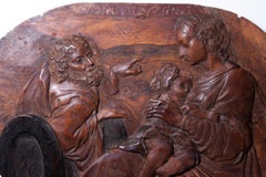 Holy Family, intarsia panel from Eger / Cheb, XVIII th c.