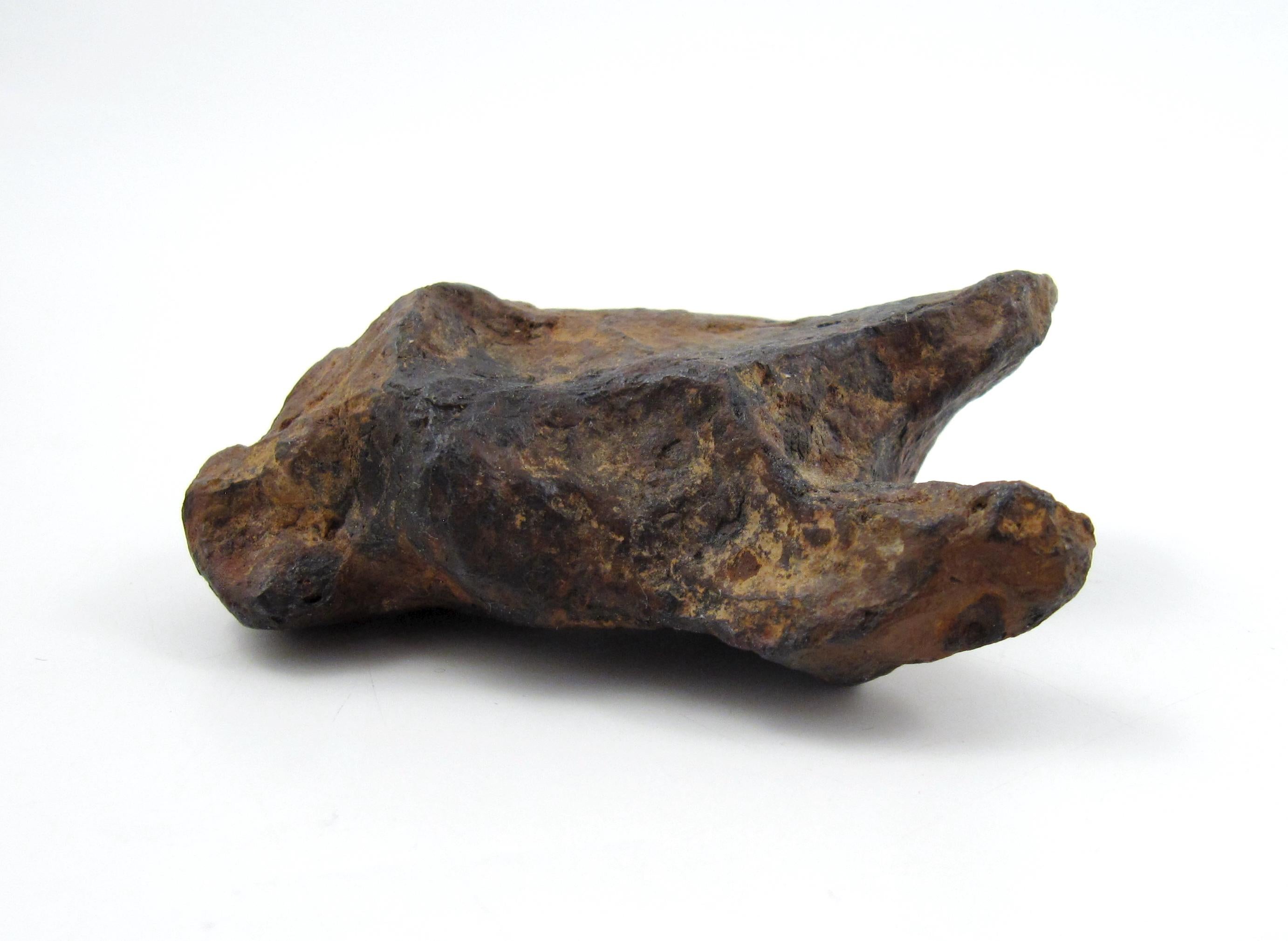 Meteorite Twannberg 128 grammes en forme de fer hexahedrite suisse façonné par la nature TW 1253 en vente 7