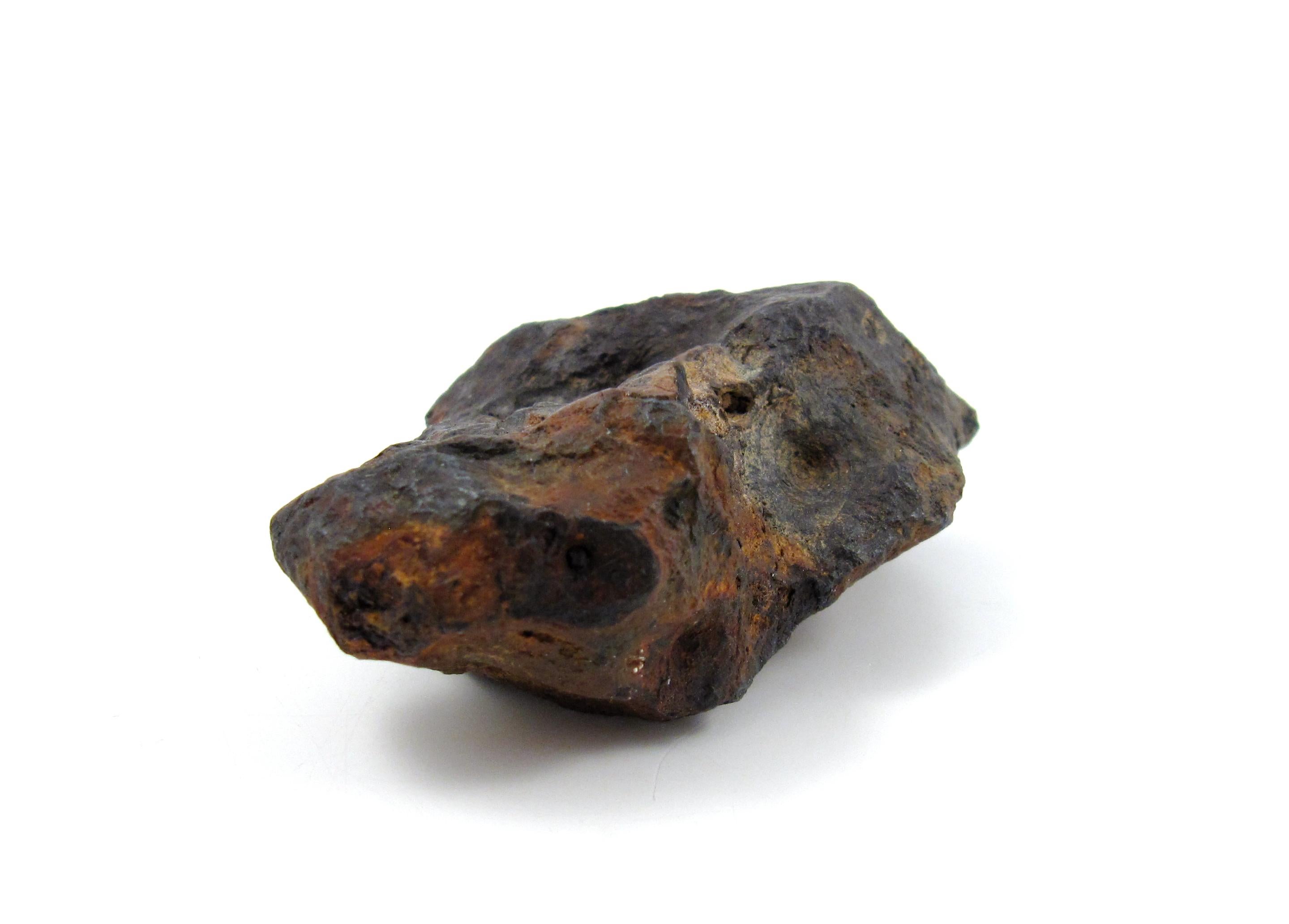 Meteorite Twannberg 128 grammes en forme de fer hexahedrite suisse façonné par la nature TW 1253  en vente 11