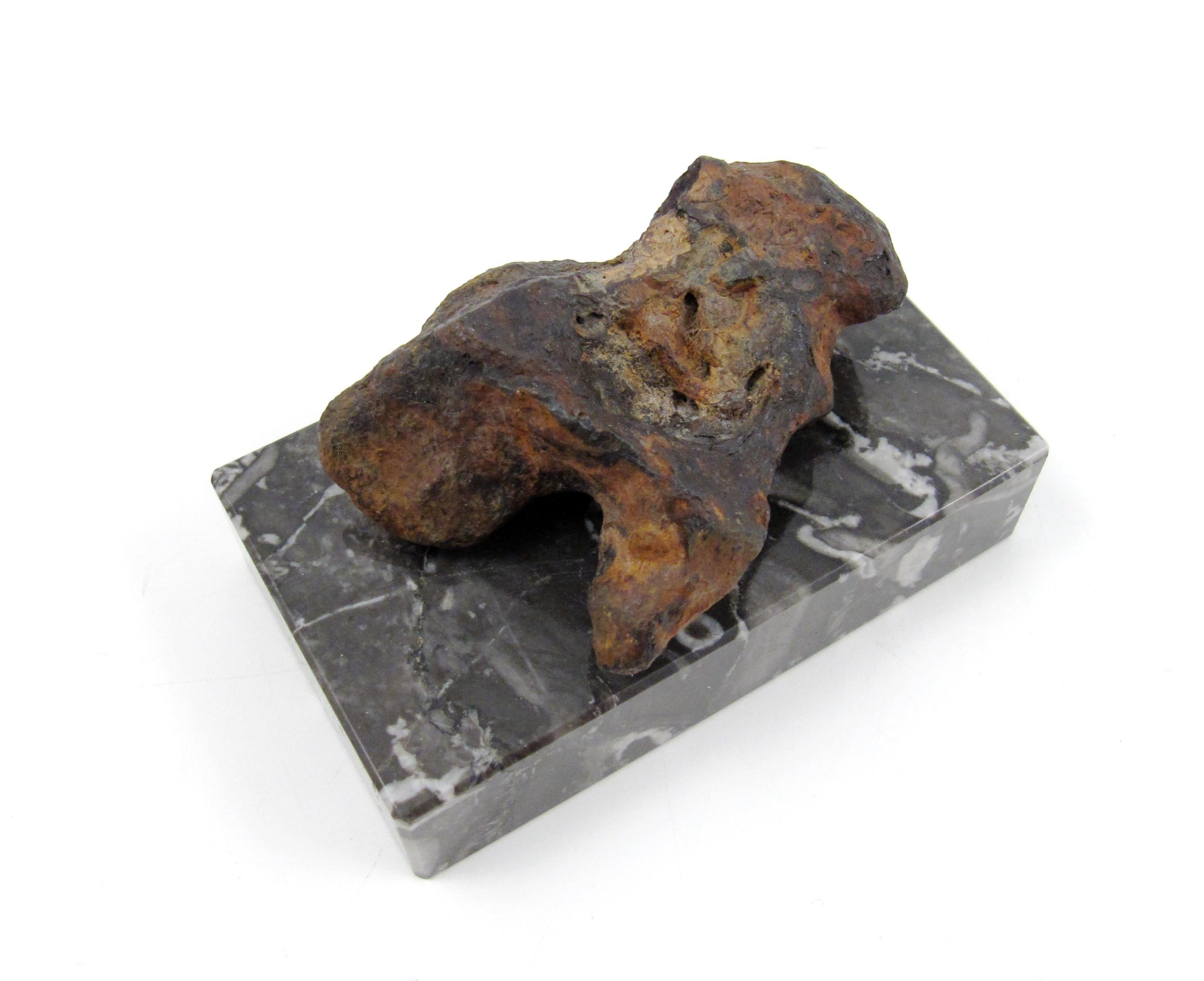 Meteorite Twannberg 128 gramms Swiss Hexahedrite Iron Shaped by Nature TW 1253  For Sale 11