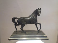 Antique  horse. 19th century bronze sculpture