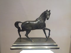 Antique horse.  19th century    bronze sculpture