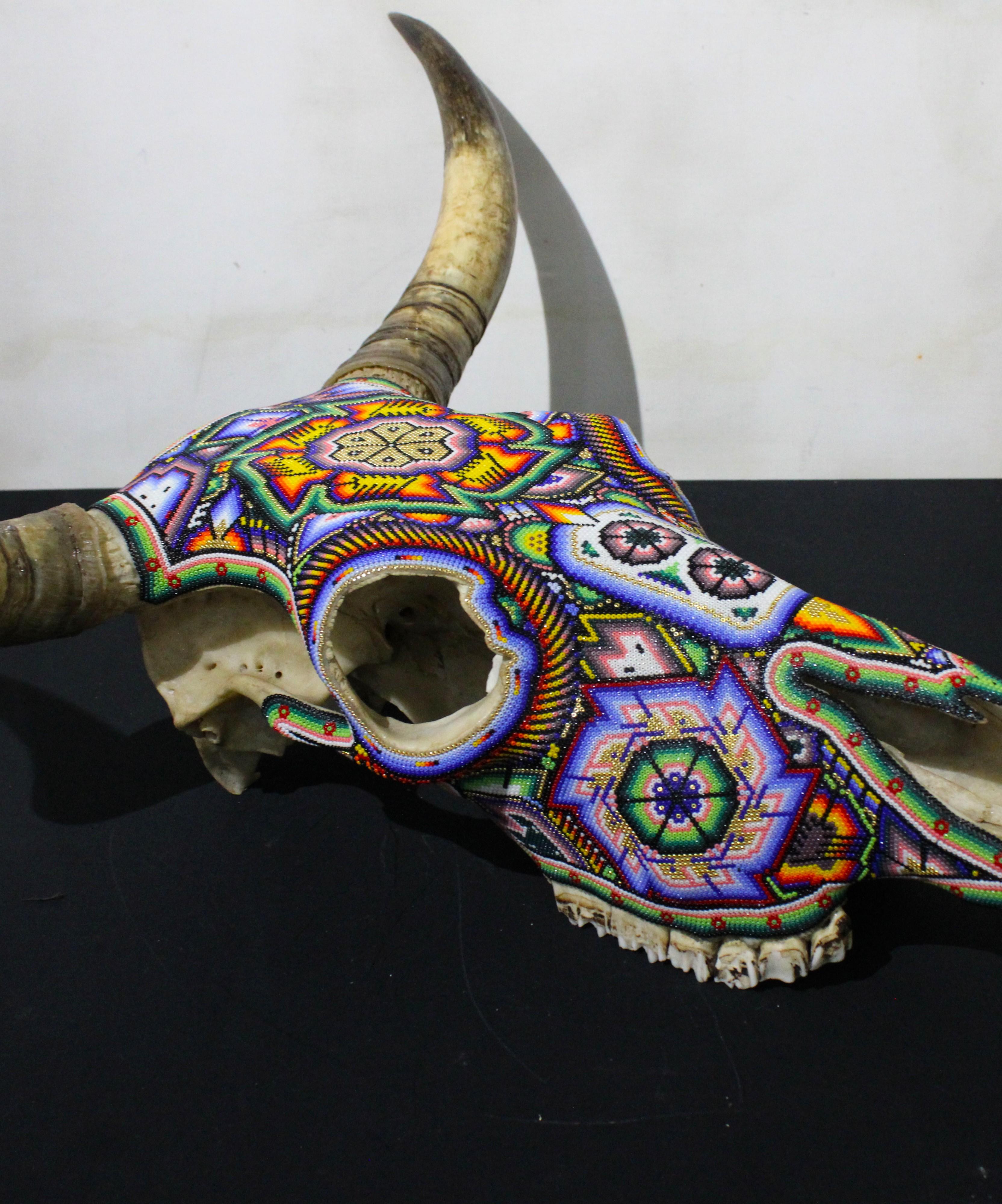 HUICHOL-BULL SKULL. . . . . . . . . For Sale 5