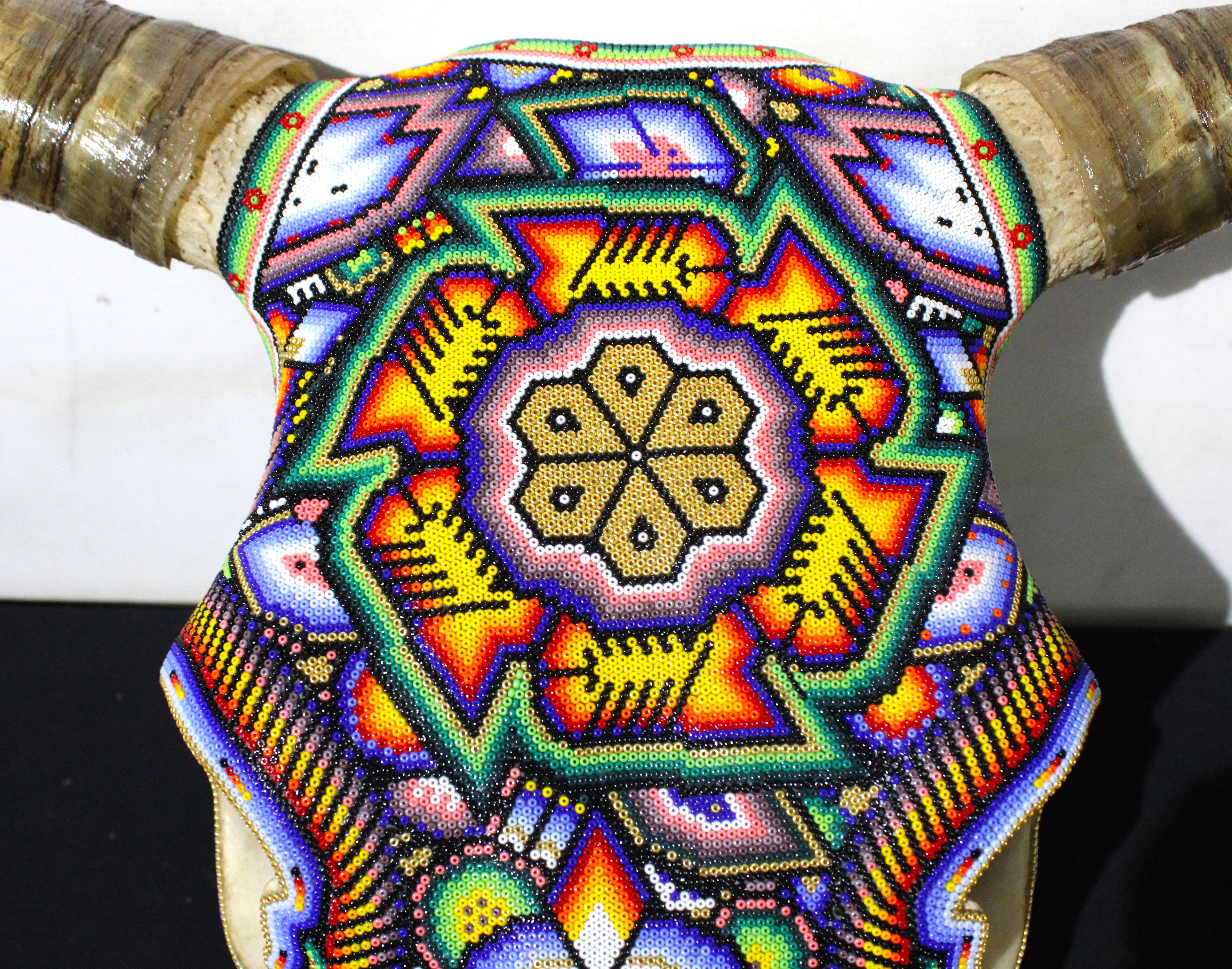 HUICHOL-BULL SKULL. . . . . . . . . For Sale 7