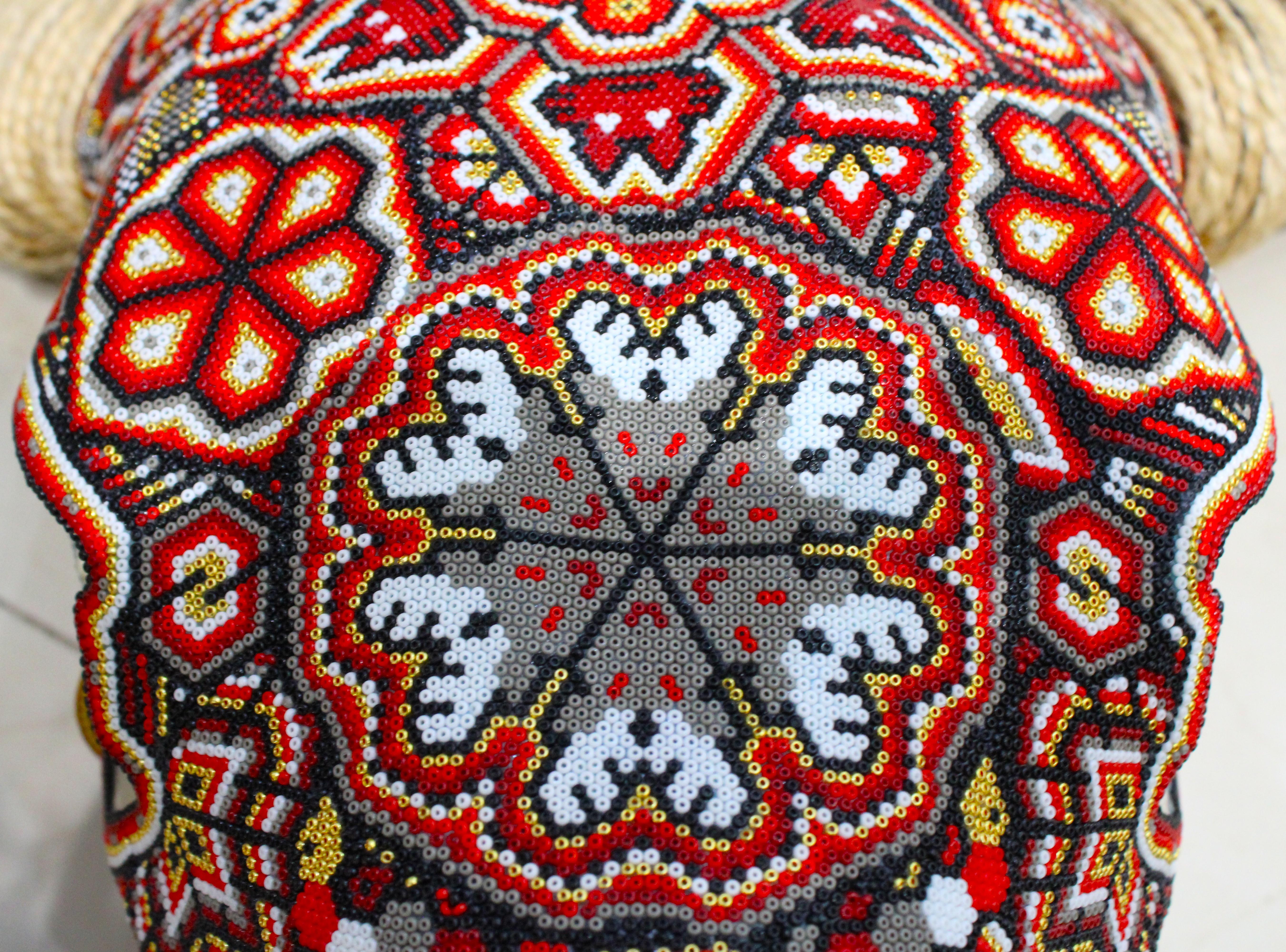 HUICHOL-BULL SKULL. . . . . For Sale 7