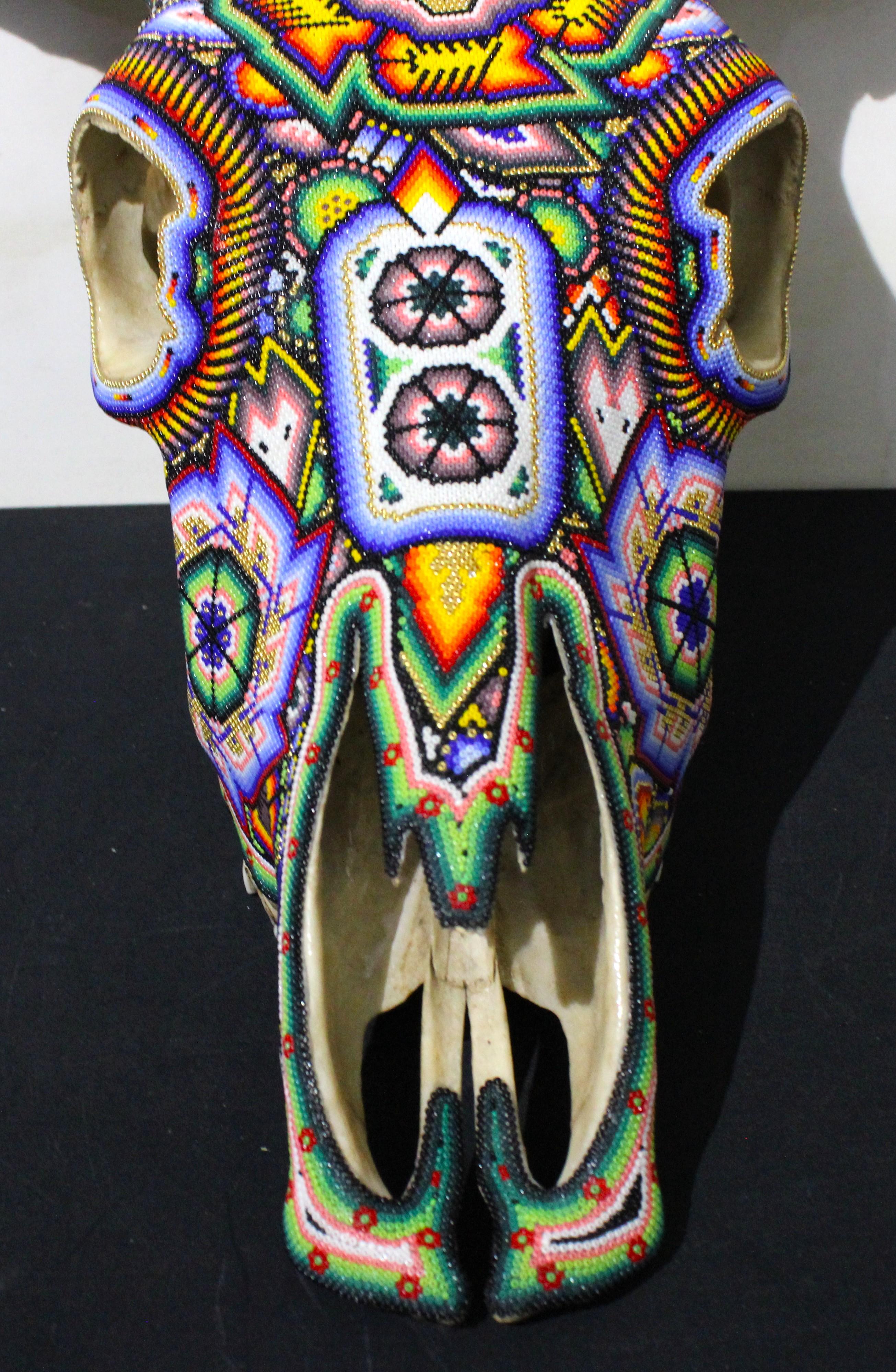 HUICHOL-BULL SKULL. . . . . . . . . For Sale 8