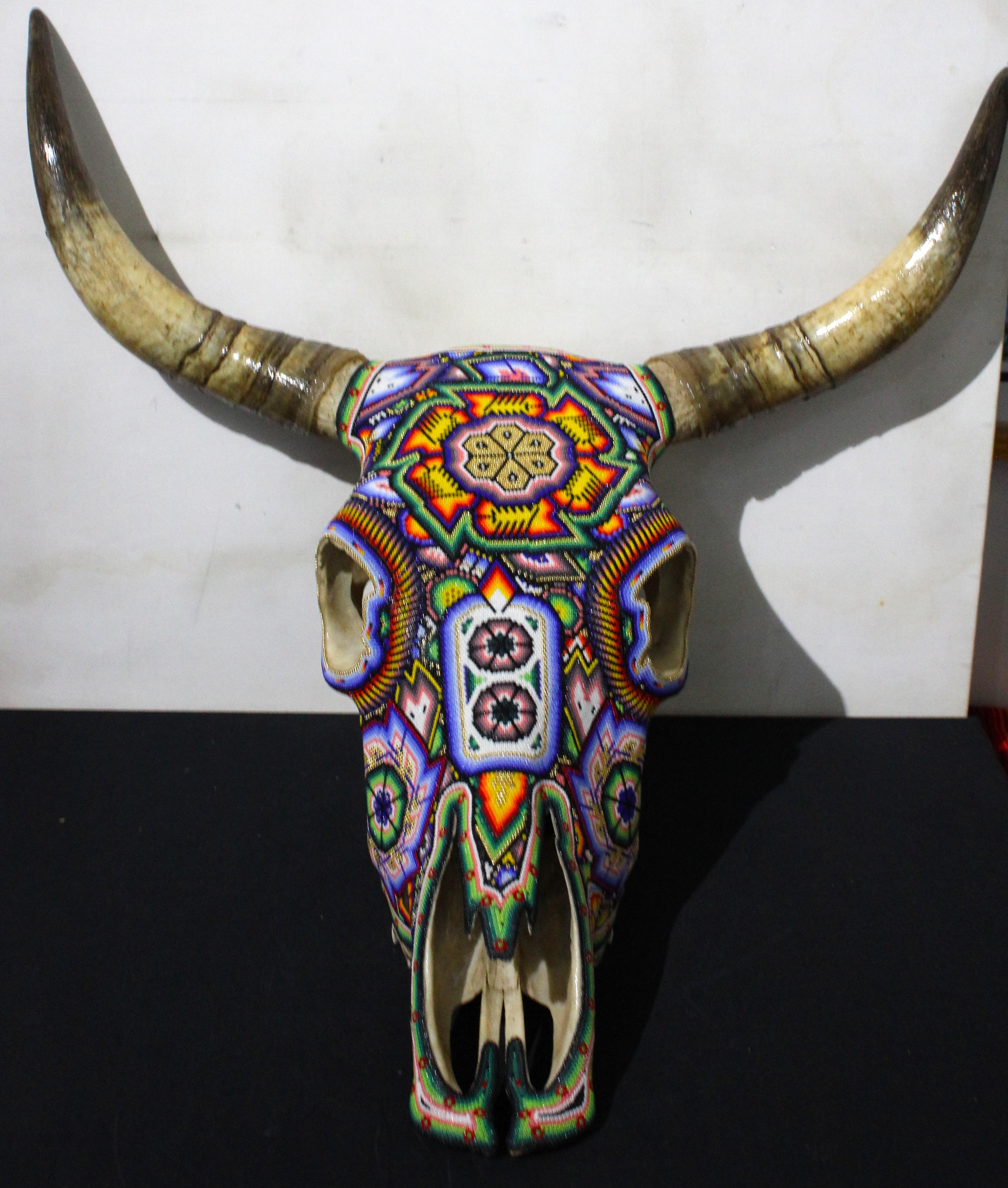 HUICHOL-BULL SKULL. . . . . . . . . For Sale 10