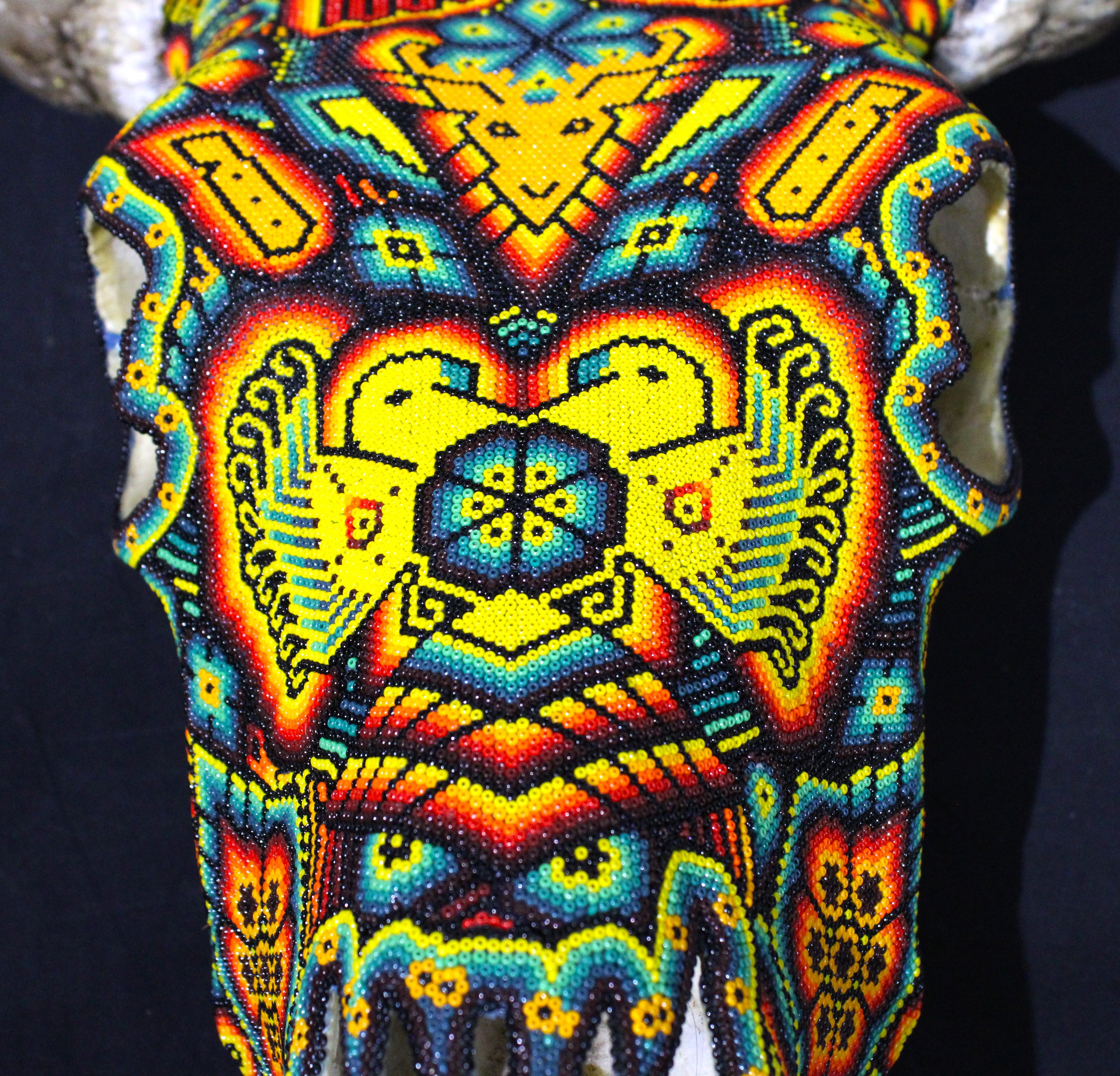 HUICHOL-BULL SKULL. . . . . . . . For Sale 1